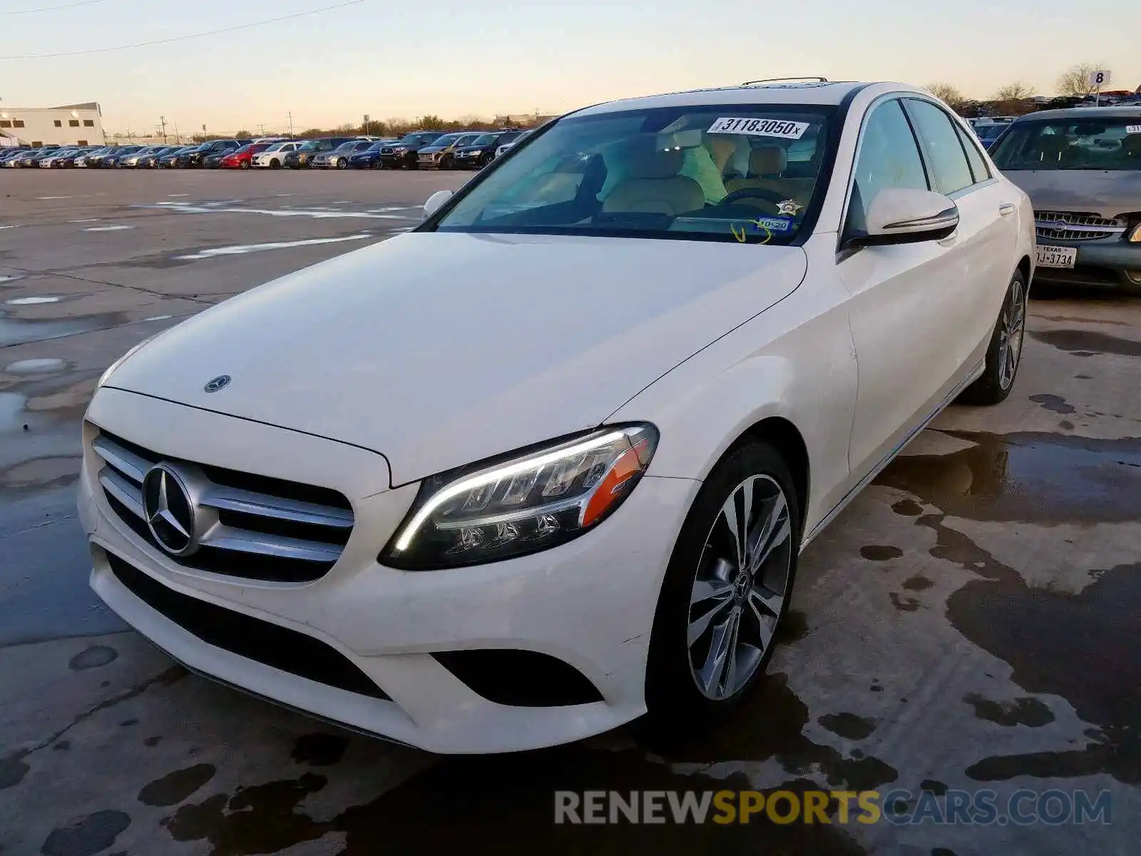 2 Photograph of a damaged car 55SWF8DB9KU288008 MERCEDES-BENZ C CLASS 2019