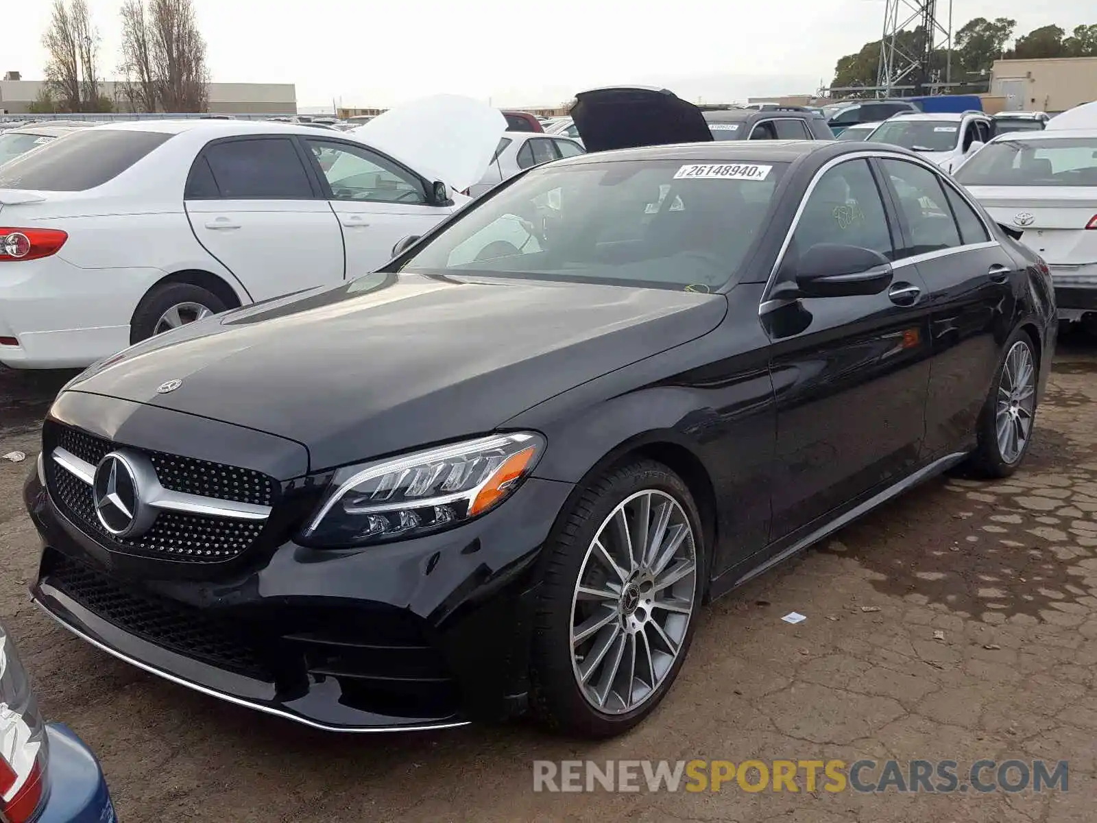 2 Photograph of a damaged car 55SWF8DB9KU290373 MERCEDES-BENZ C CLASS 2019