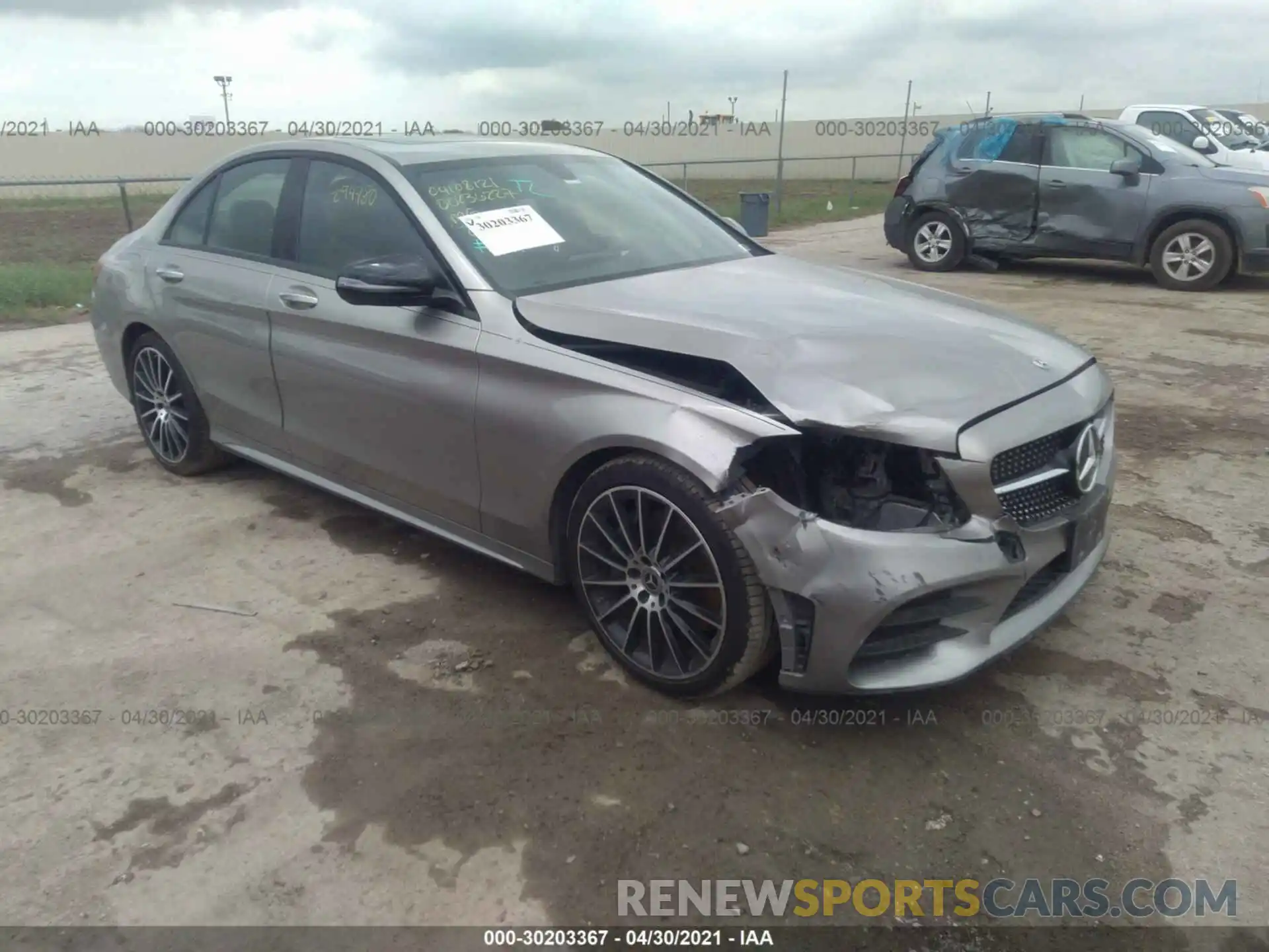 1 Photograph of a damaged car 55SWF8DB9KU294780 MERCEDES-BENZ C-CLASS 2019