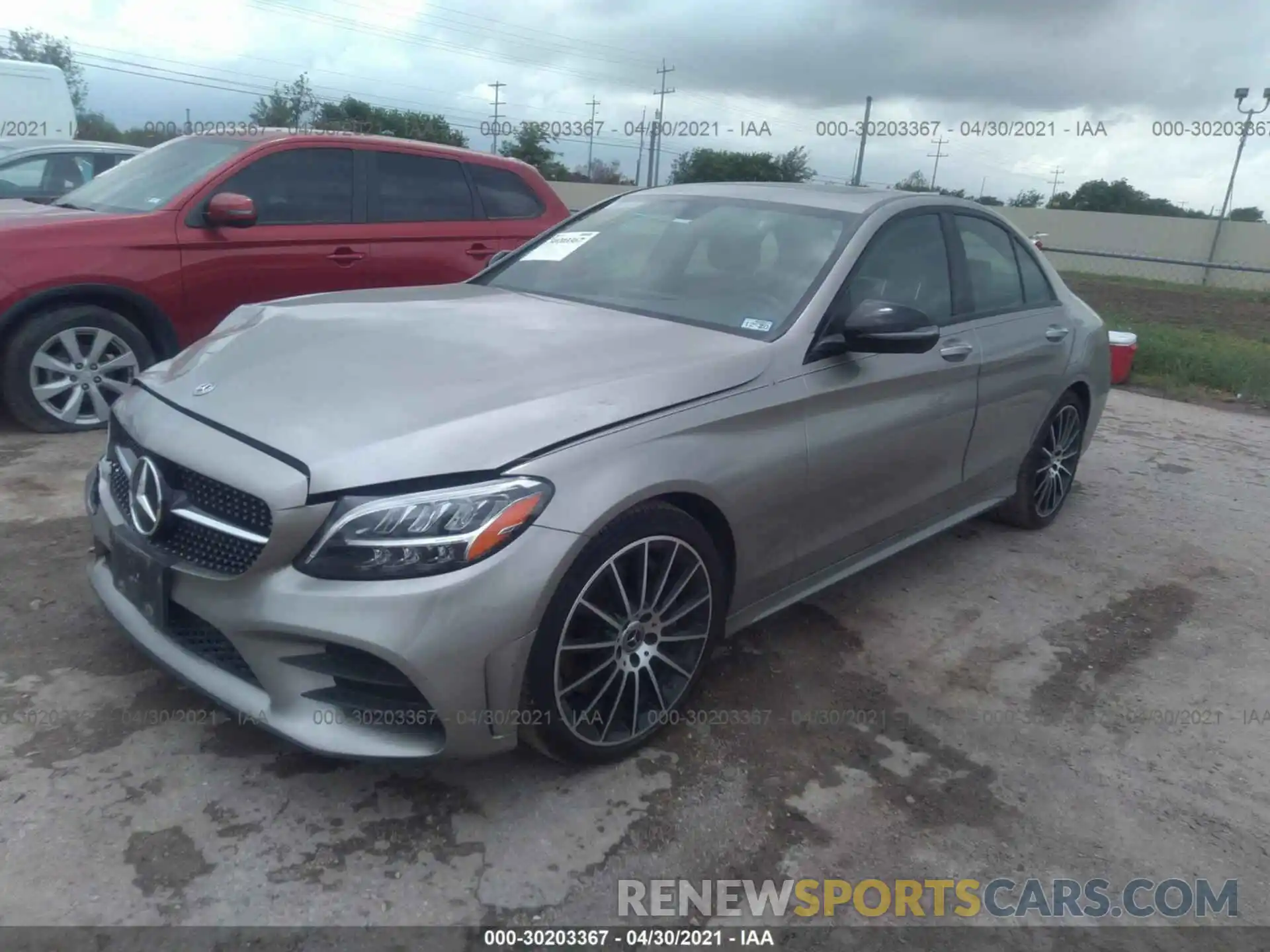 2 Photograph of a damaged car 55SWF8DB9KU294780 MERCEDES-BENZ C-CLASS 2019