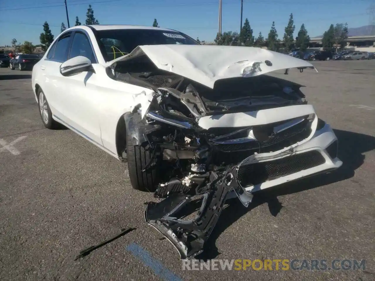 1 Photograph of a damaged car 55SWF8DB9KU295394 MERCEDES-BENZ C-CLASS 2019