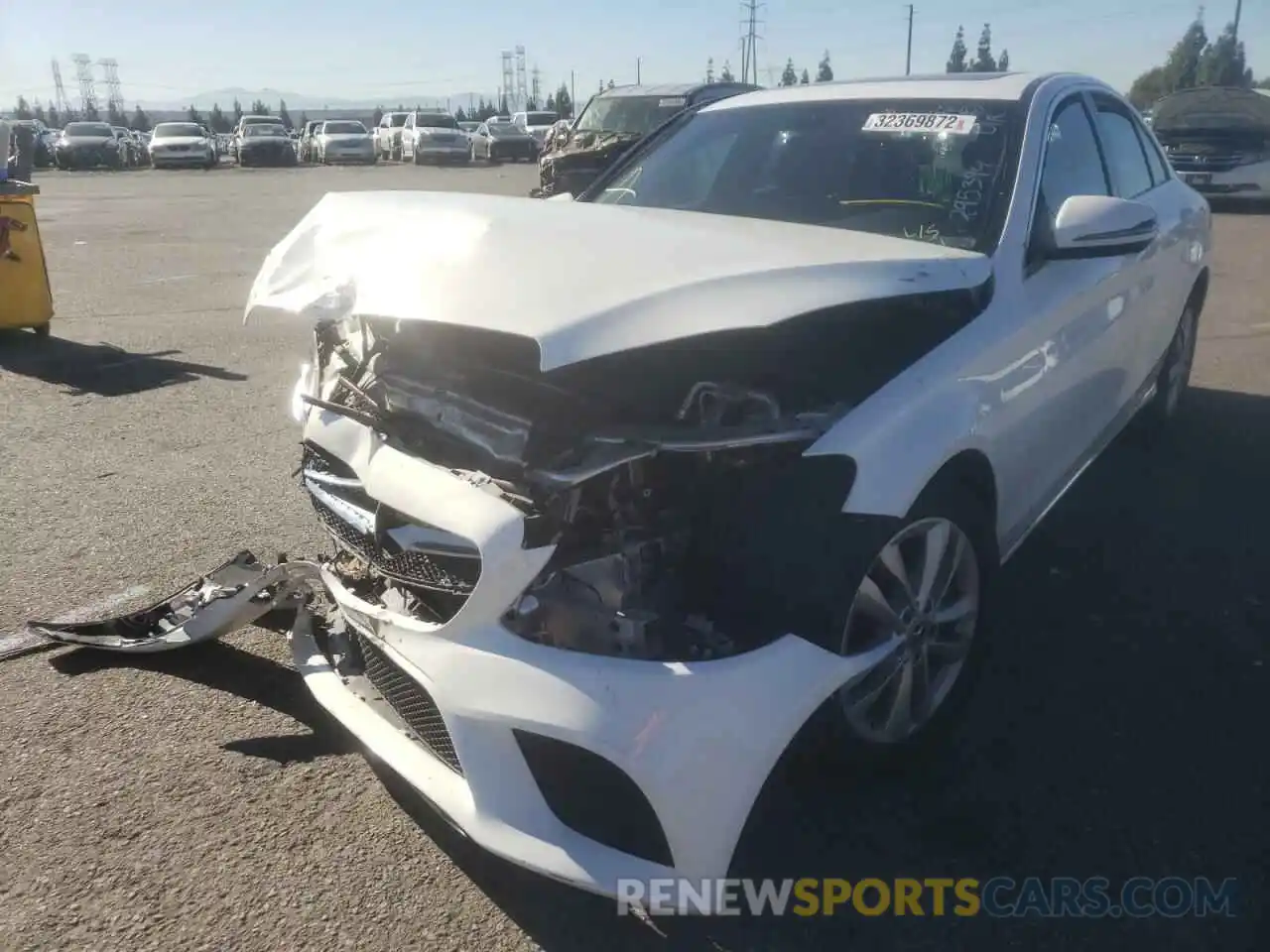 2 Photograph of a damaged car 55SWF8DB9KU295394 MERCEDES-BENZ C-CLASS 2019