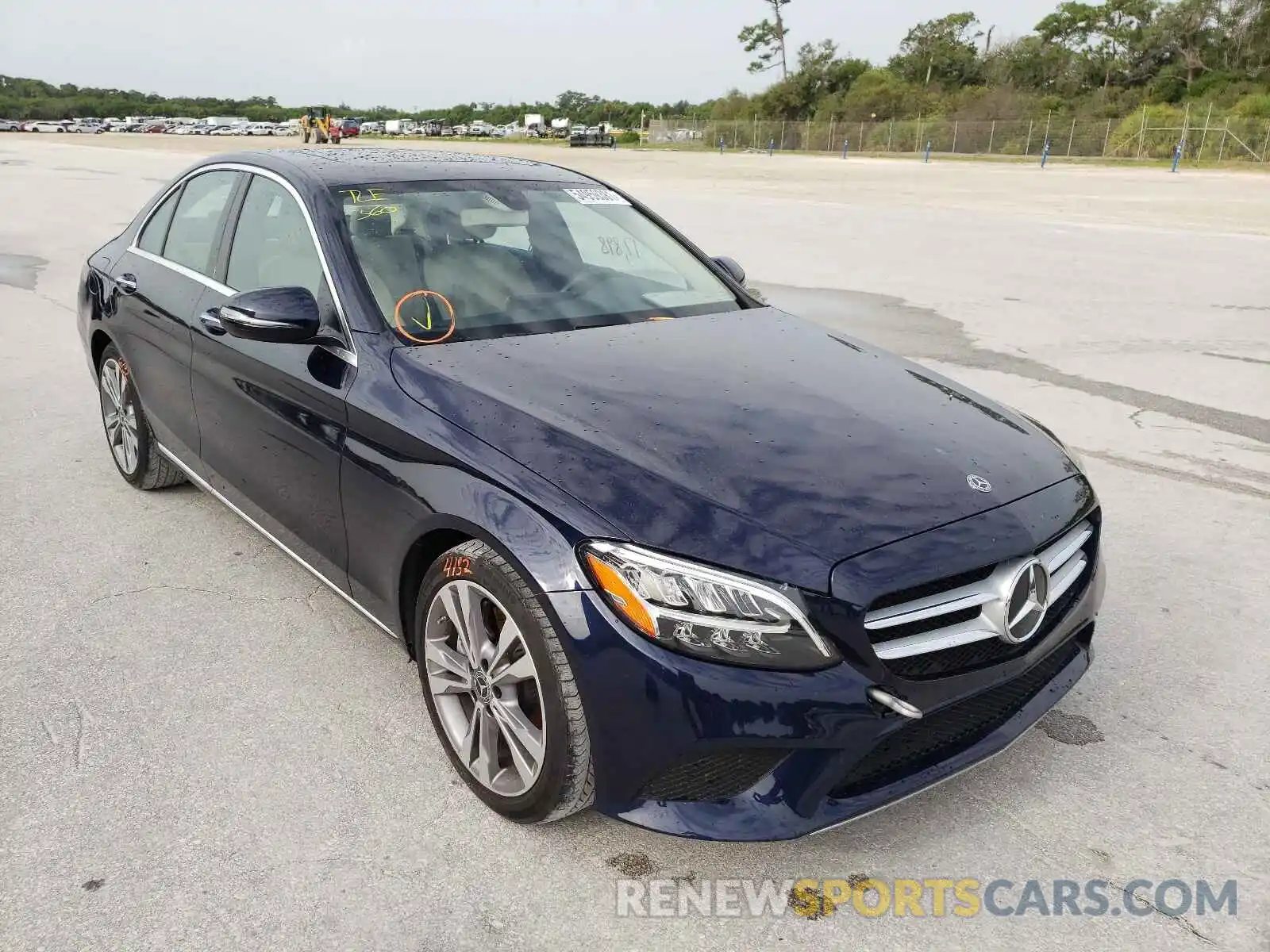 1 Photograph of a damaged car 55SWF8DB9KU297064 MERCEDES-BENZ C-CLASS 2019