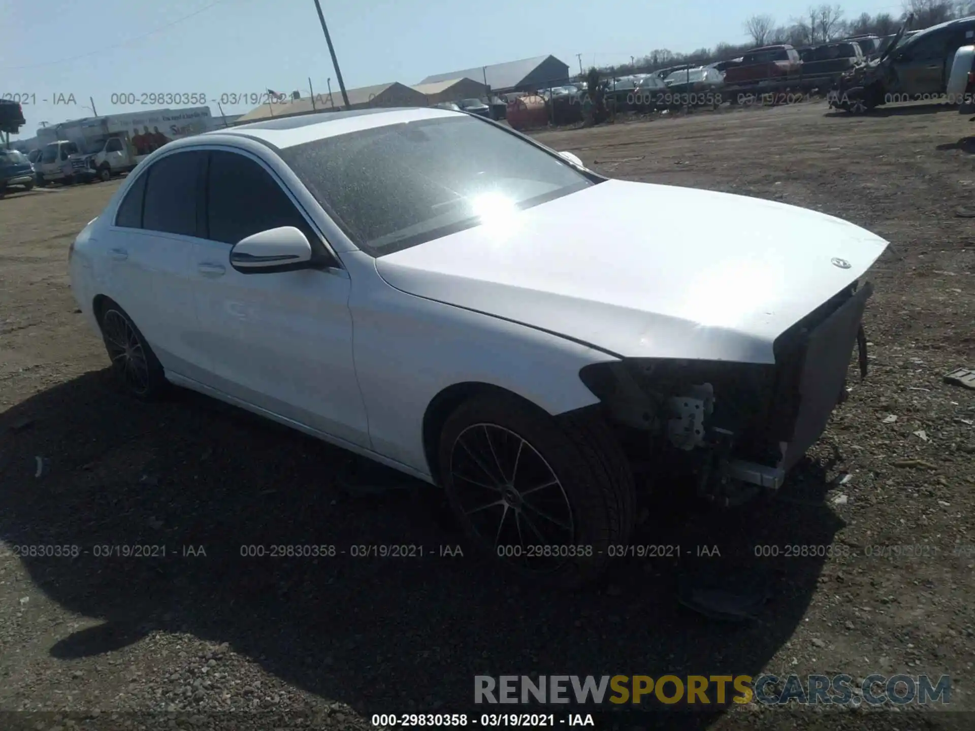 1 Photograph of a damaged car 55SWF8DB9KU297081 MERCEDES-BENZ C-CLASS 2019