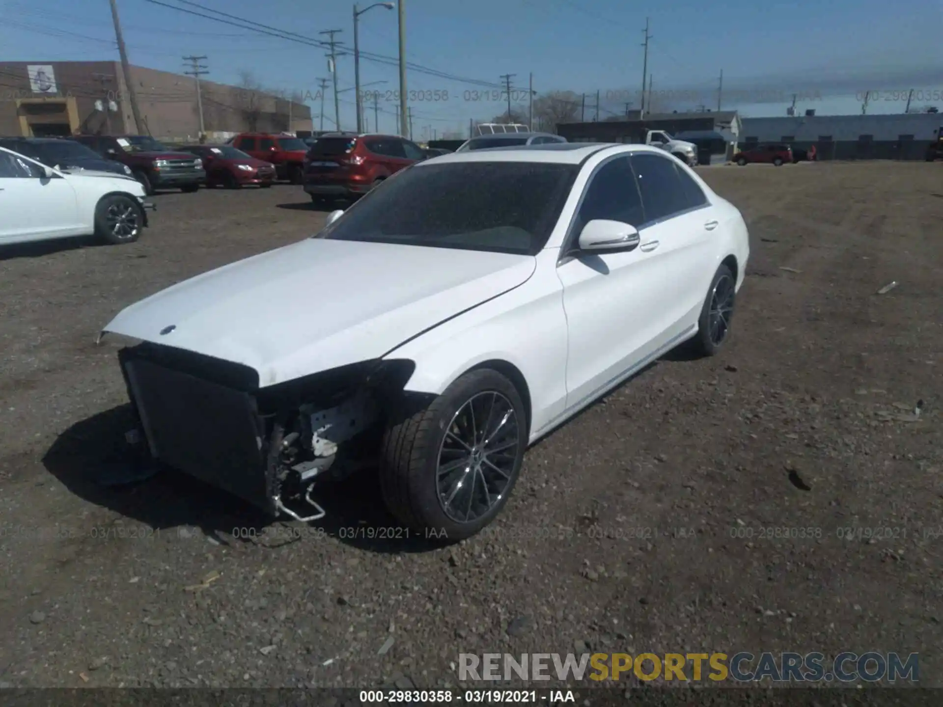 2 Photograph of a damaged car 55SWF8DB9KU297081 MERCEDES-BENZ C-CLASS 2019