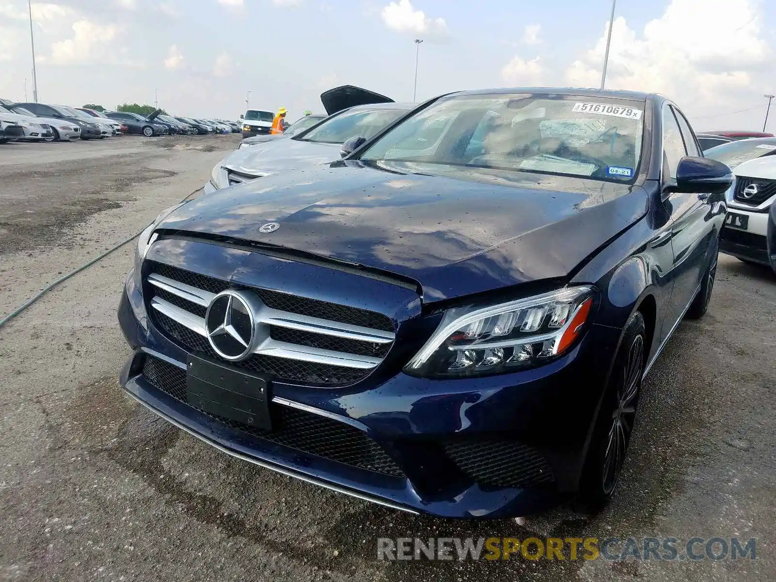 2 Photograph of a damaged car 55SWF8DB9KU298330 MERCEDES-BENZ C CLASS 2019