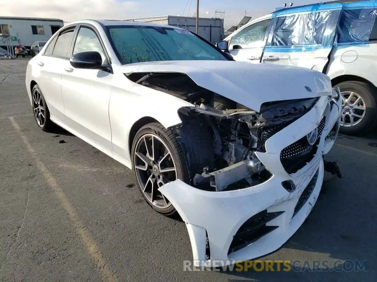 1 Photograph of a damaged car 55SWF8DB9KU298599 MERCEDES-BENZ C-CLASS 2019