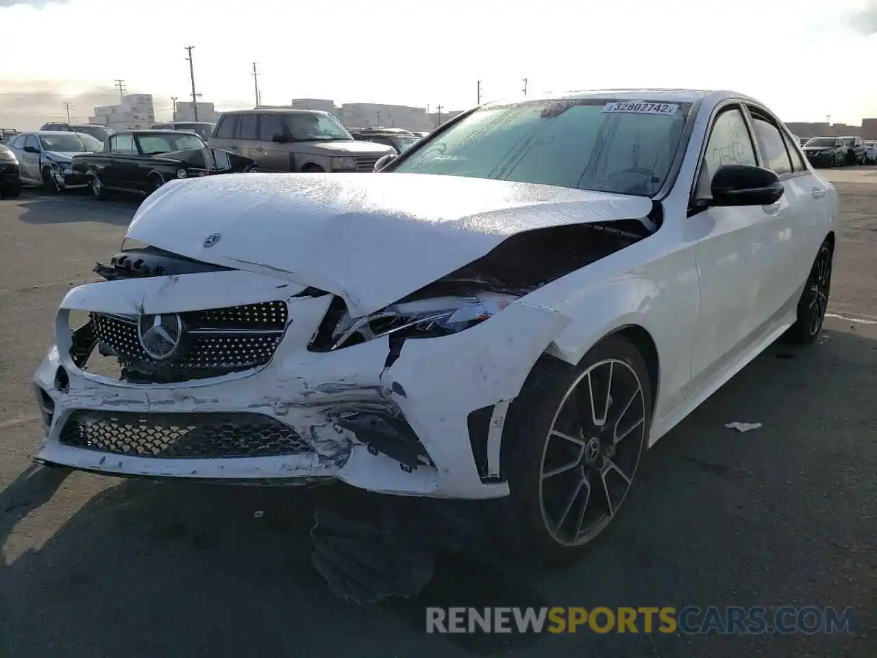 2 Photograph of a damaged car 55SWF8DB9KU298599 MERCEDES-BENZ C-CLASS 2019