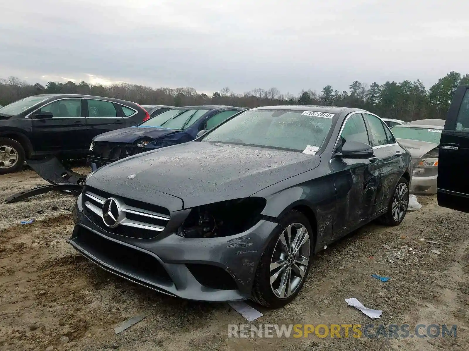 2 Photograph of a damaged car 55SWF8DB9KU298702 MERCEDES-BENZ C CLASS 2019