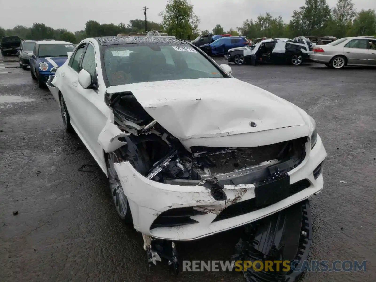 1 Photograph of a damaged car 55SWF8DB9KU302196 MERCEDES-BENZ C-CLASS 2019