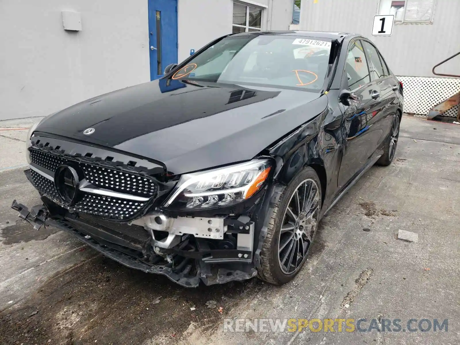 2 Photograph of a damaged car 55SWF8DB9KU303557 MERCEDES-BENZ C-CLASS 2019