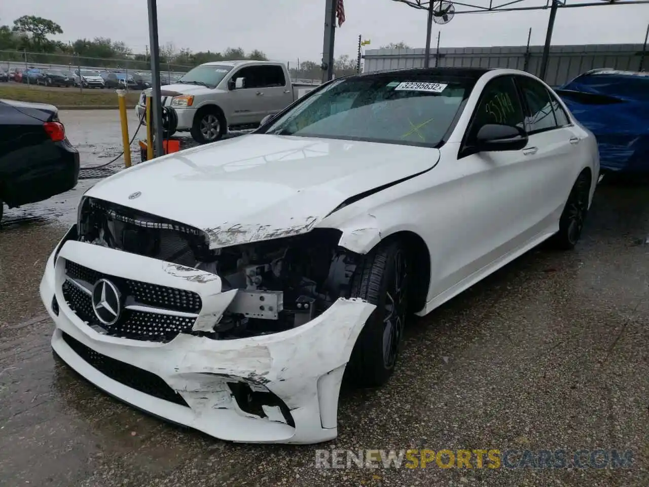 2 Photograph of a damaged car 55SWF8DB9KU307124 MERCEDES-BENZ C-CLASS 2019