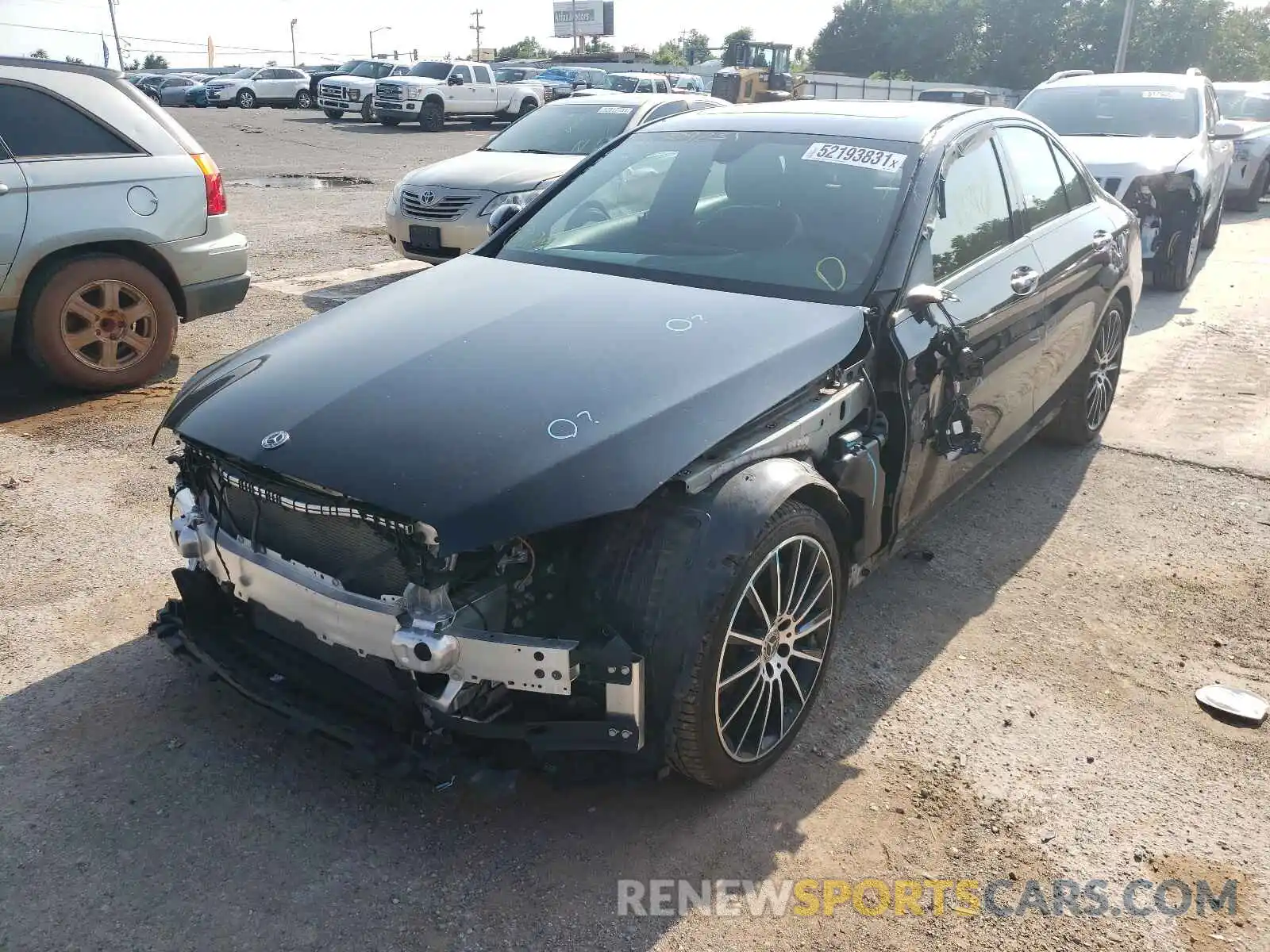 2 Photograph of a damaged car 55SWF8DB9KU309231 MERCEDES-BENZ C-CLASS 2019