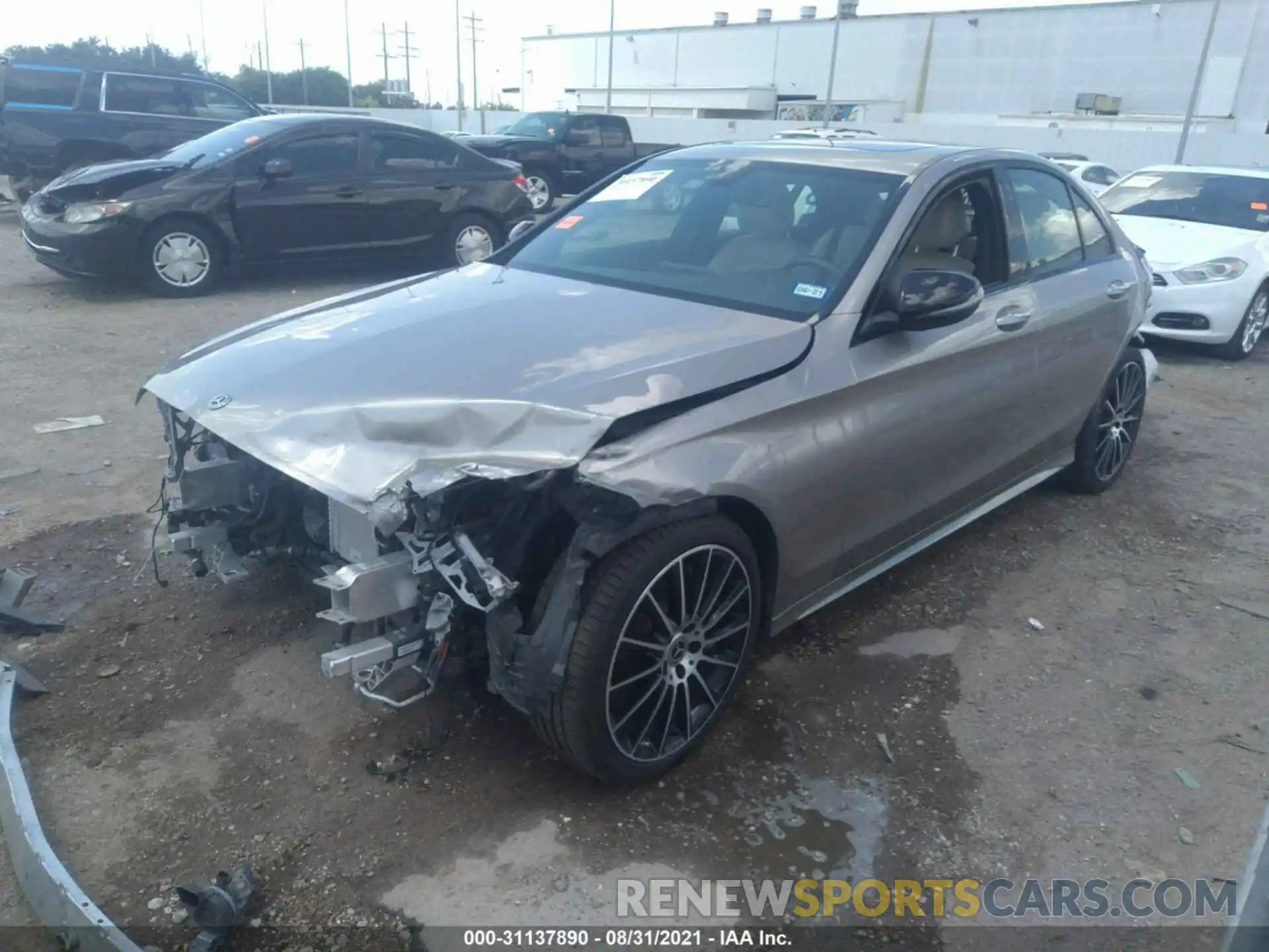 2 Photograph of a damaged car 55SWF8DB9KU309312 MERCEDES-BENZ C-CLASS 2019