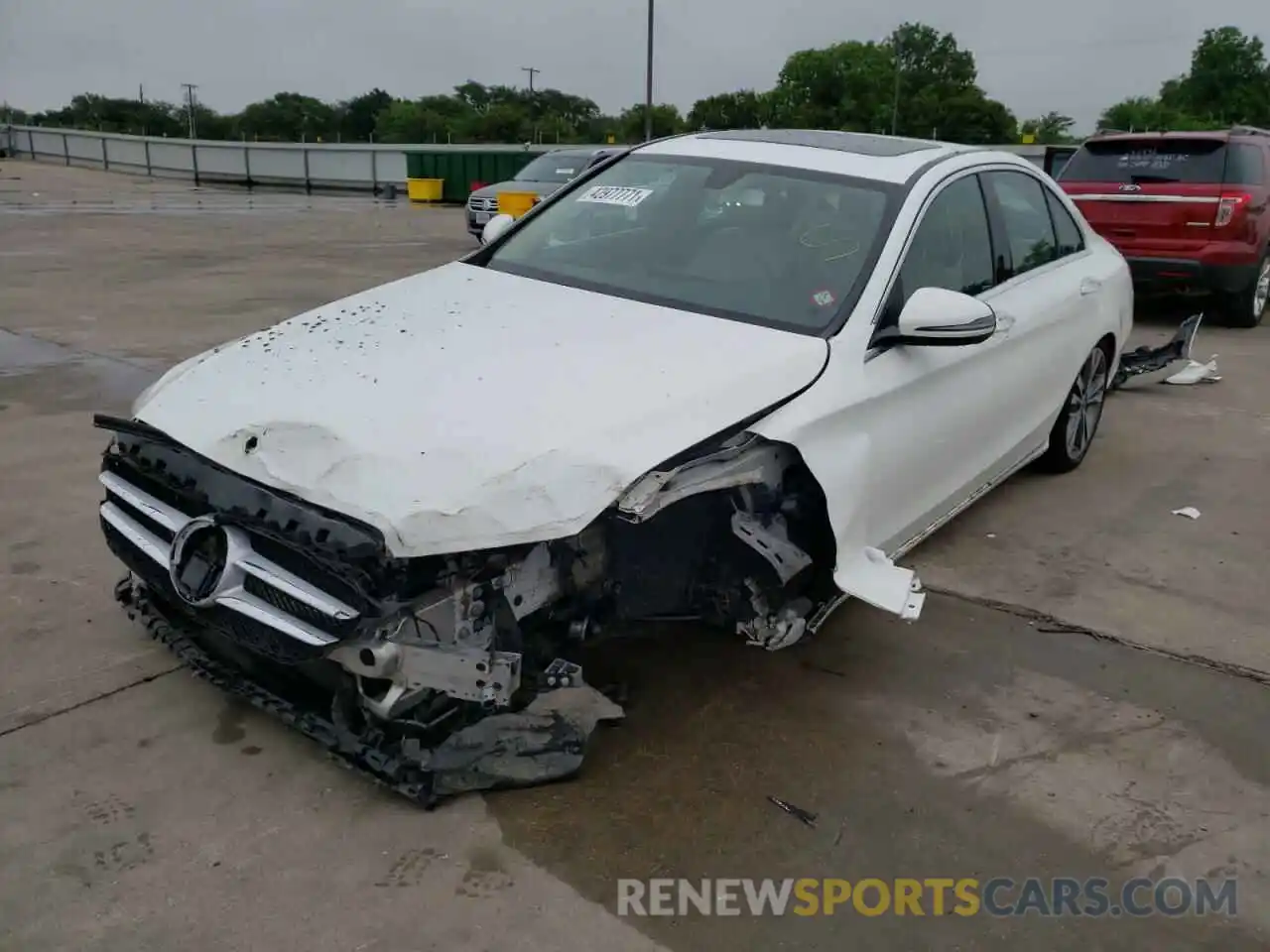 2 Photograph of a damaged car 55SWF8DB9KU310959 MERCEDES-BENZ C CLASS 2019