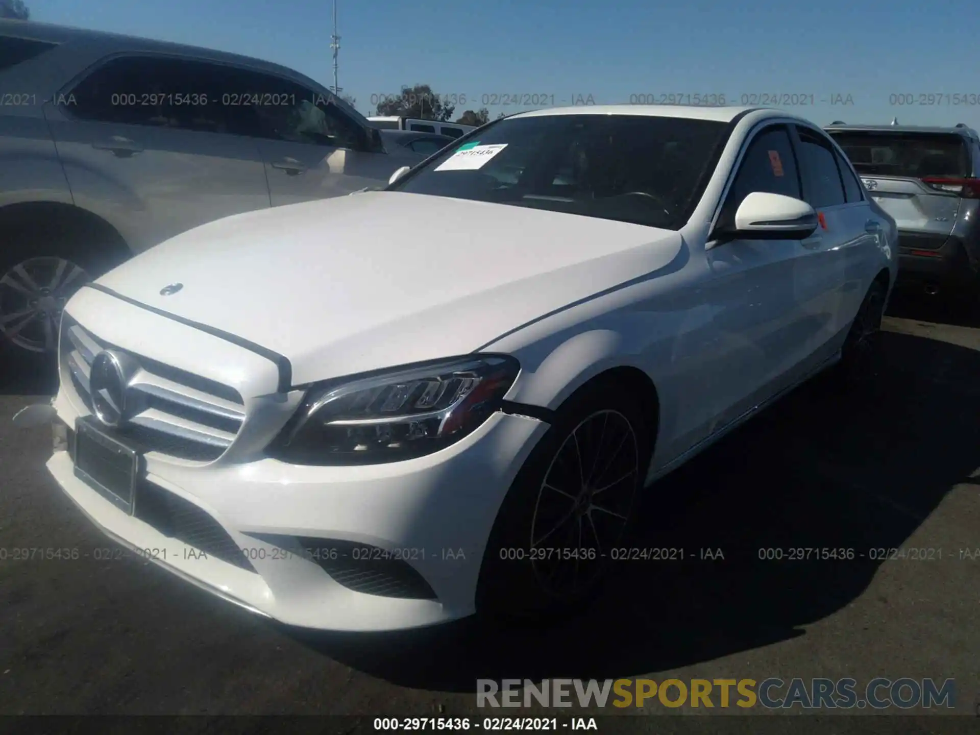 2 Photograph of a damaged car 55SWF8DB9KU311870 MERCEDES-BENZ C-CLASS 2019