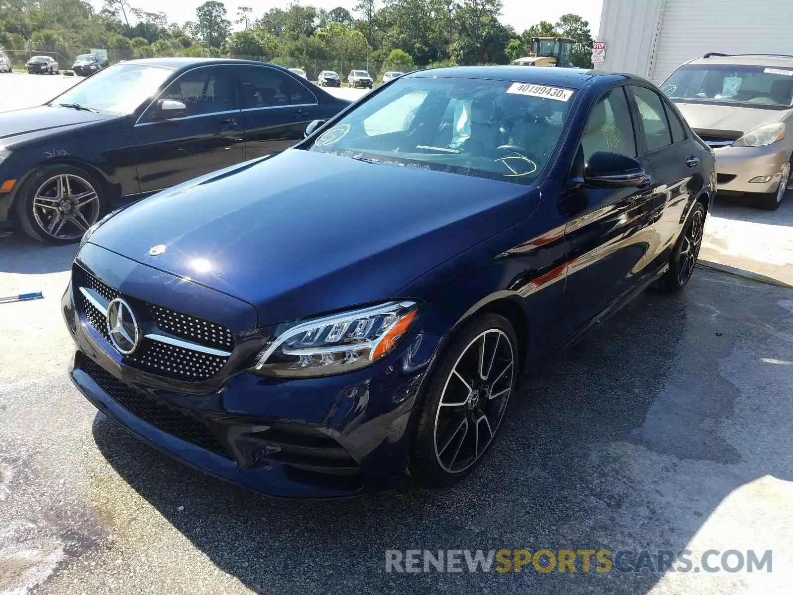 2 Photograph of a damaged car 55SWF8DB9KU314039 MERCEDES-BENZ C CLASS 2019