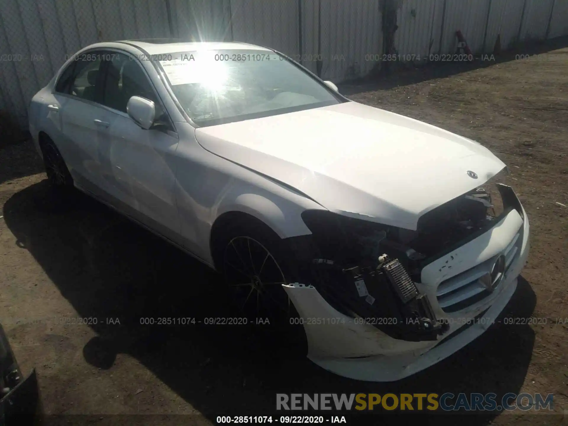 1 Photograph of a damaged car 55SWF8DB9KU318401 MERCEDES-BENZ C-CLASS 2019