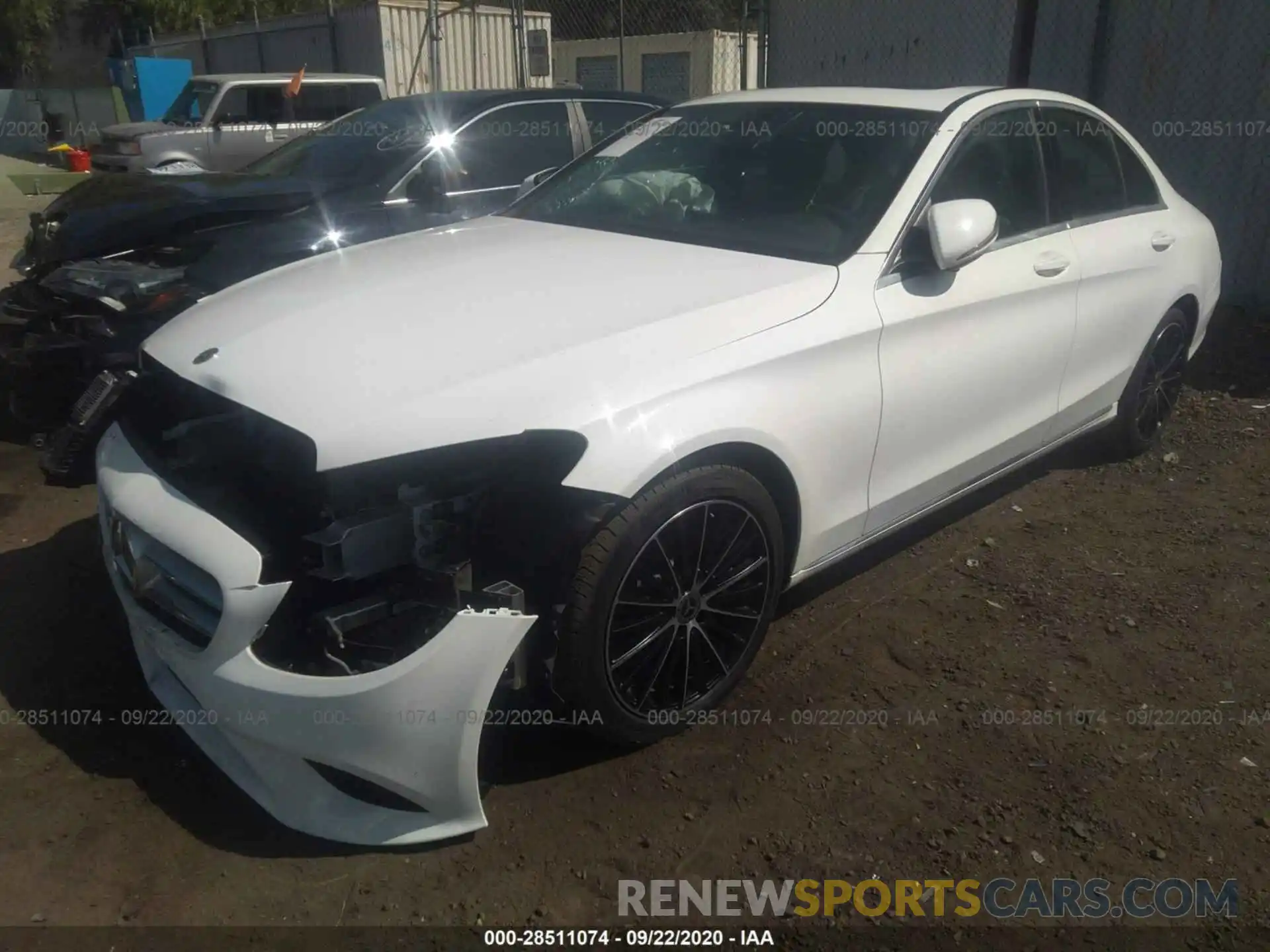 2 Photograph of a damaged car 55SWF8DB9KU318401 MERCEDES-BENZ C-CLASS 2019