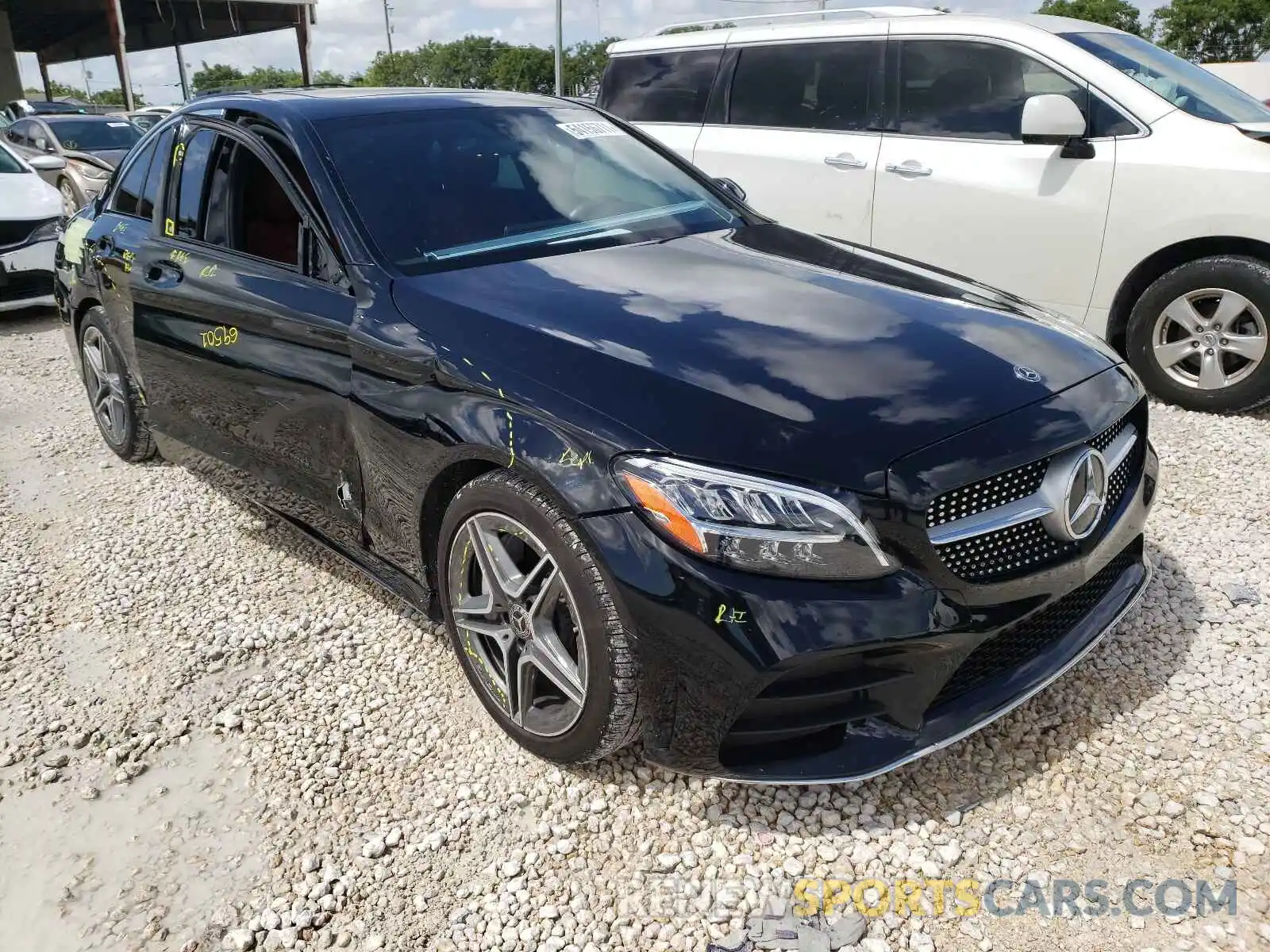 1 Photograph of a damaged car 55SWF8DB9KU319015 MERCEDES-BENZ C-CLASS 2019