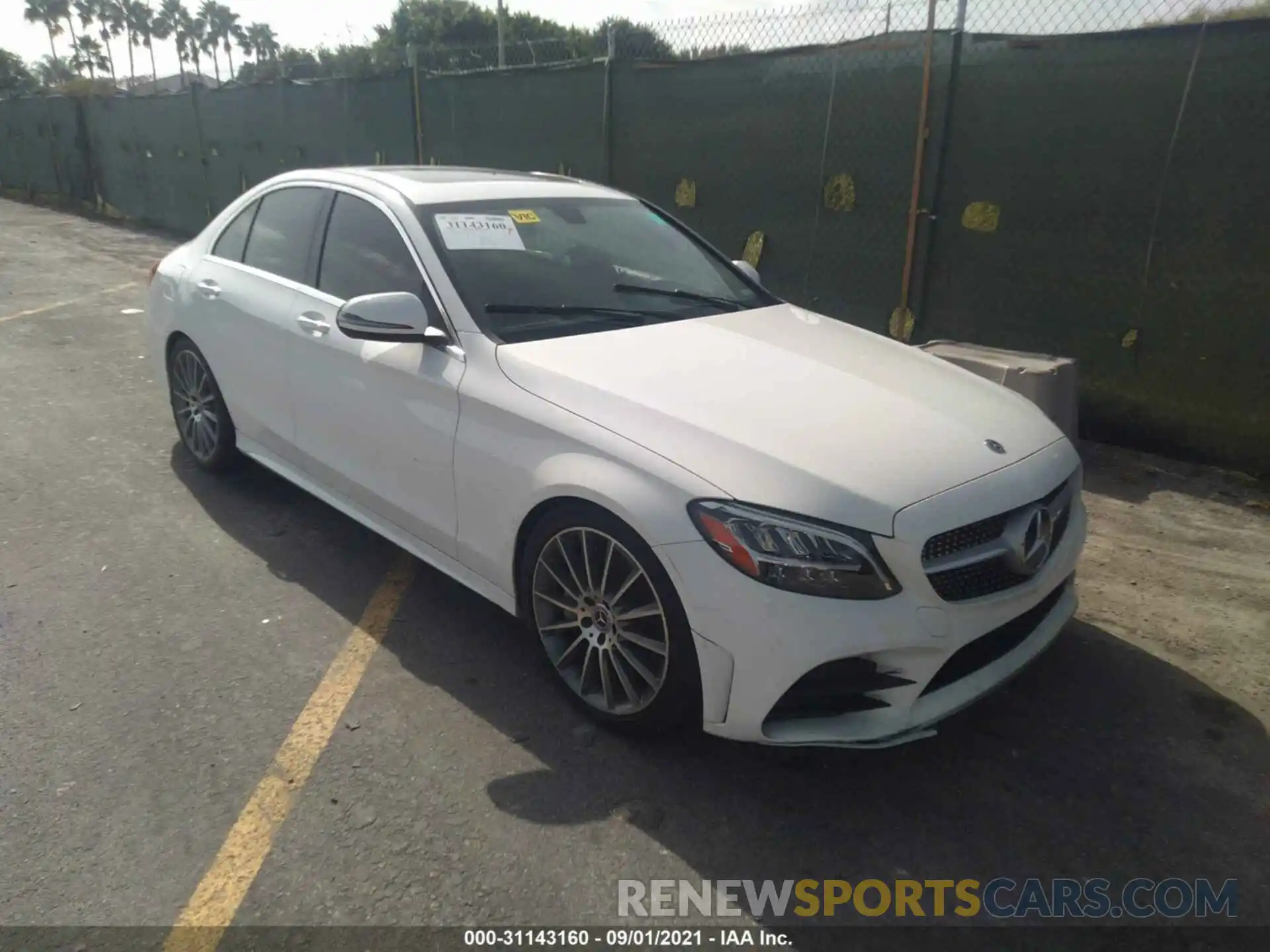 1 Photograph of a damaged car 55SWF8DB9KU321380 MERCEDES-BENZ C-CLASS 2019