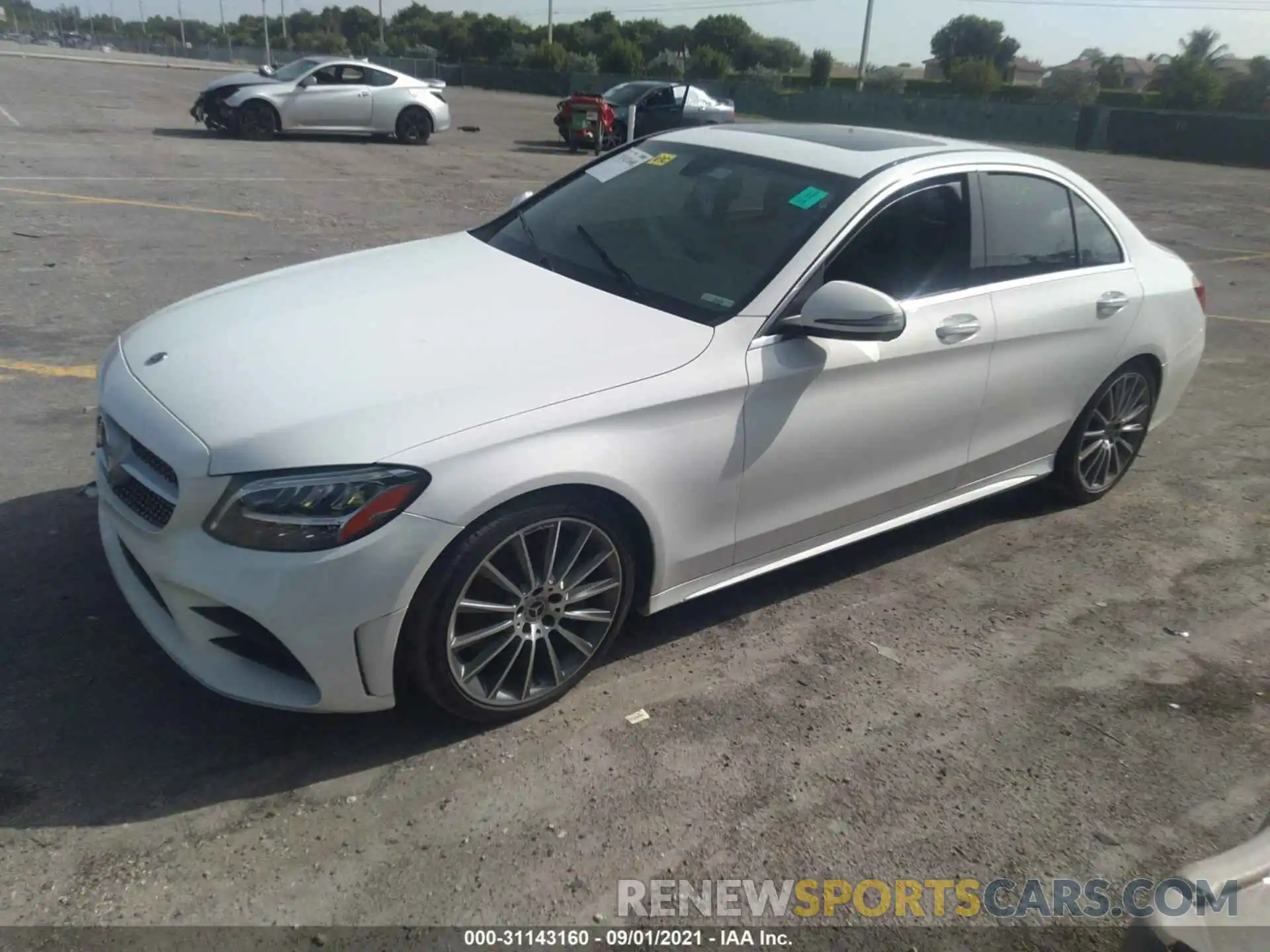 2 Photograph of a damaged car 55SWF8DB9KU321380 MERCEDES-BENZ C-CLASS 2019