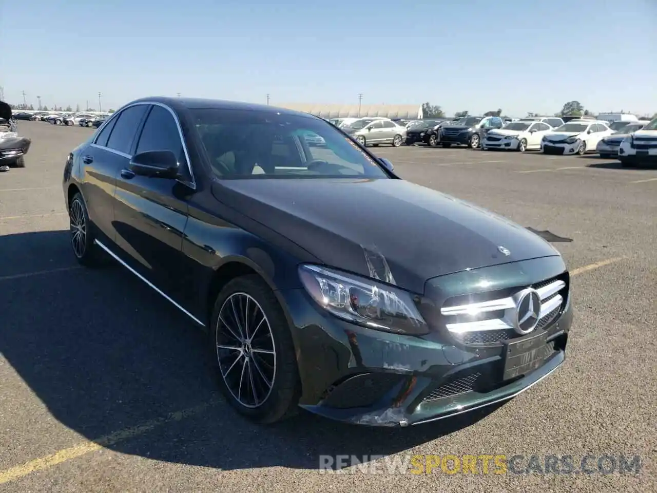 1 Photograph of a damaged car 55SWF8DBXKU283366 MERCEDES-BENZ C-CLASS 2019