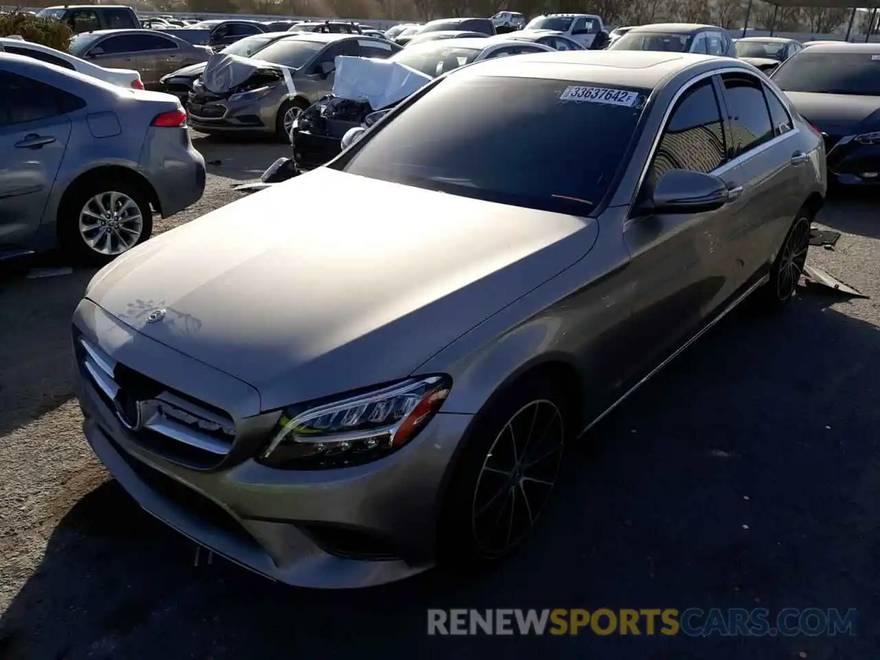 2 Photograph of a damaged car 55SWF8DBXKU287336 MERCEDES-BENZ C-CLASS 2019