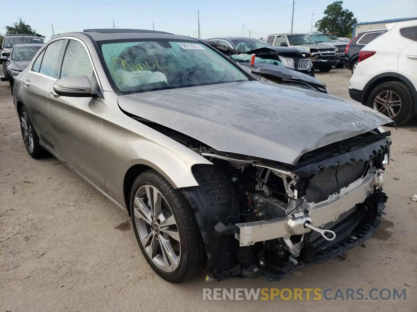 1 Photograph of a damaged car 55SWF8DBXKU289328 MERCEDES-BENZ C-CLASS 2019