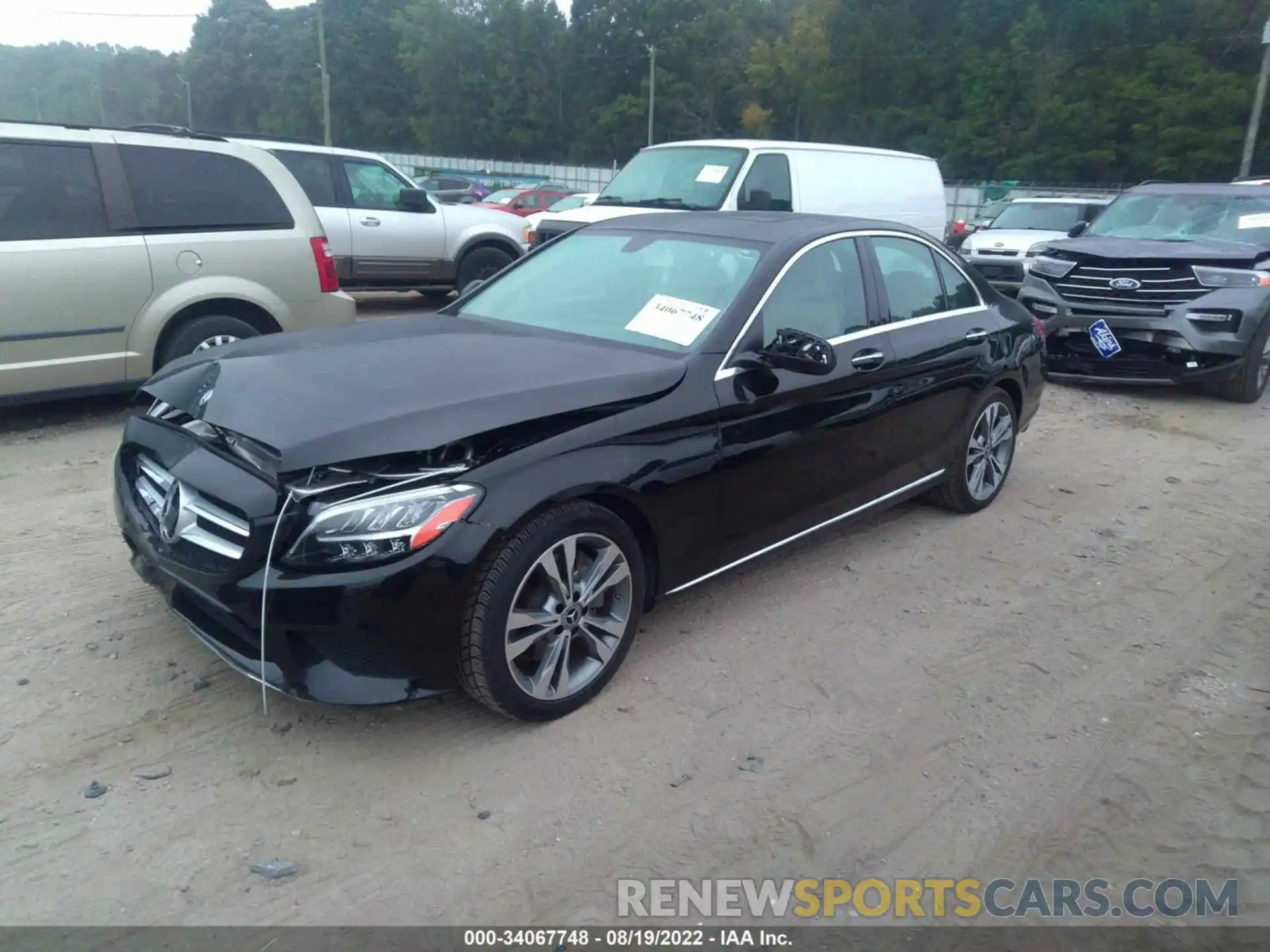 2 Photograph of a damaged car 55SWF8DBXKU289491 MERCEDES-BENZ C-CLASS 2019