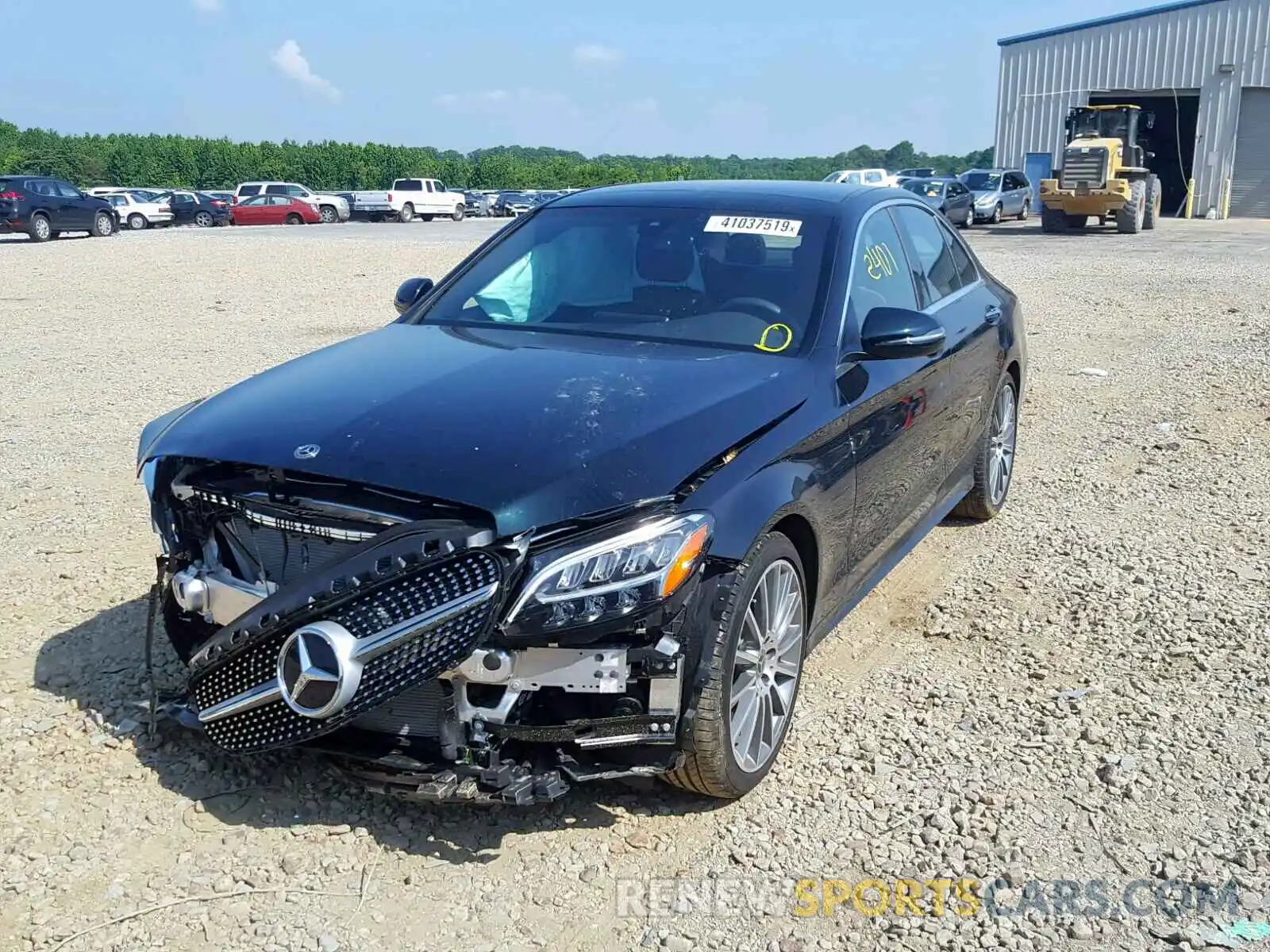 2 Photograph of a damaged car 55SWF8DBXKU292052 MERCEDES-BENZ C CLASS 2019