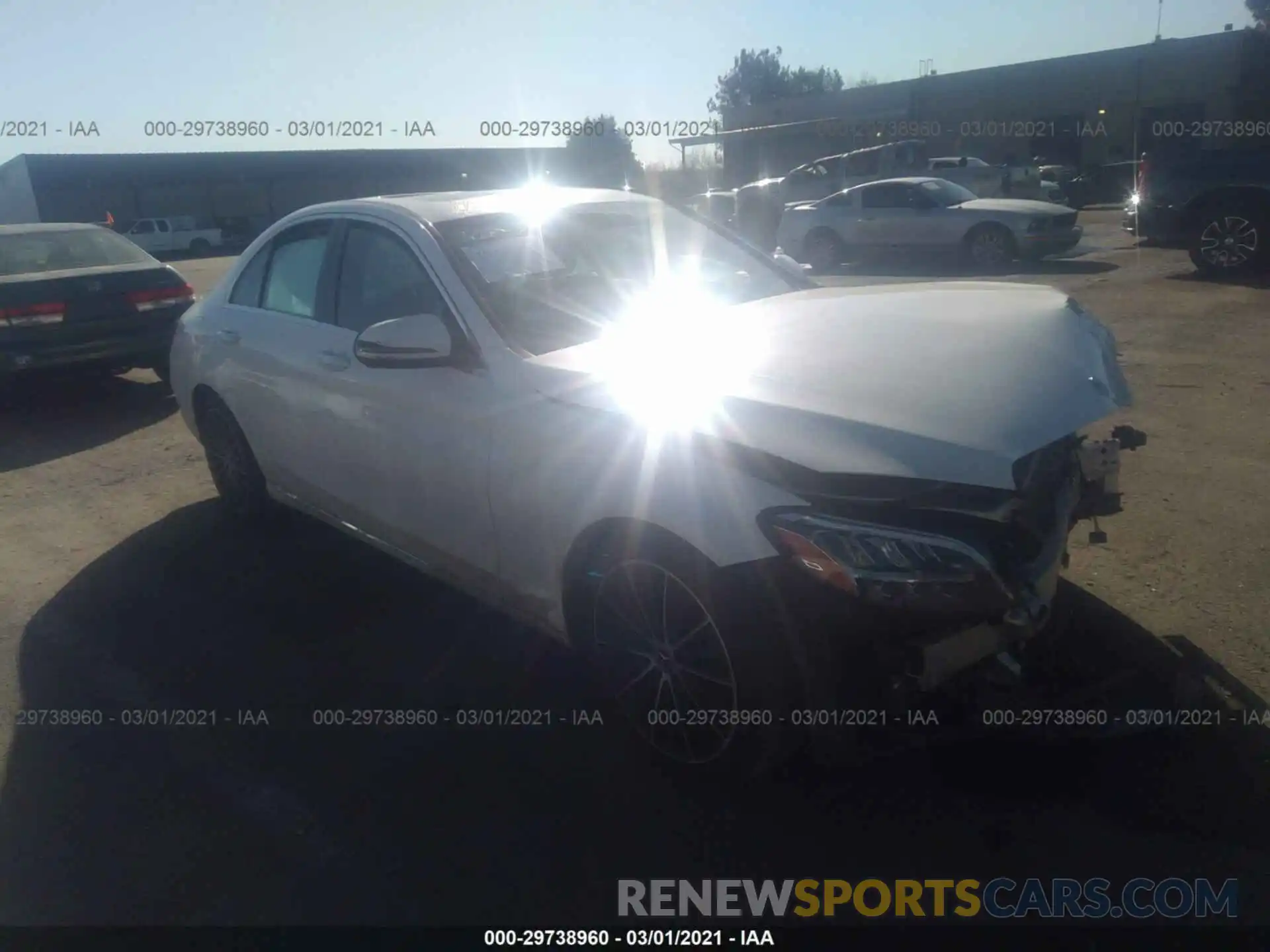 1 Photograph of a damaged car 55SWF8DBXKU292486 MERCEDES-BENZ C-CLASS 2019