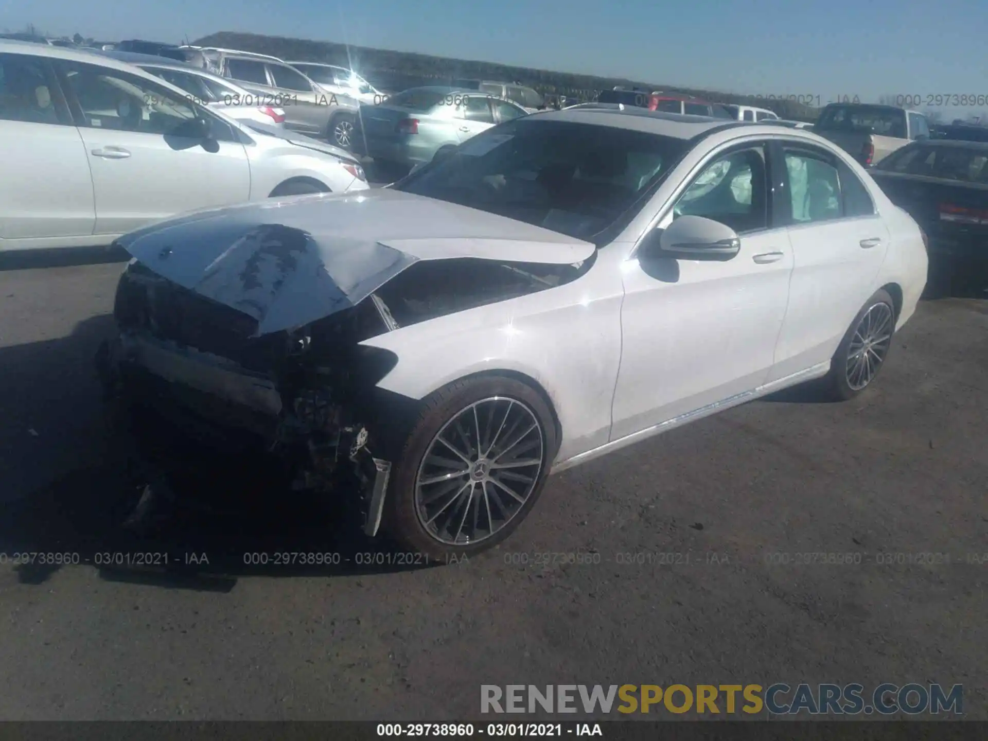 2 Photograph of a damaged car 55SWF8DBXKU292486 MERCEDES-BENZ C-CLASS 2019