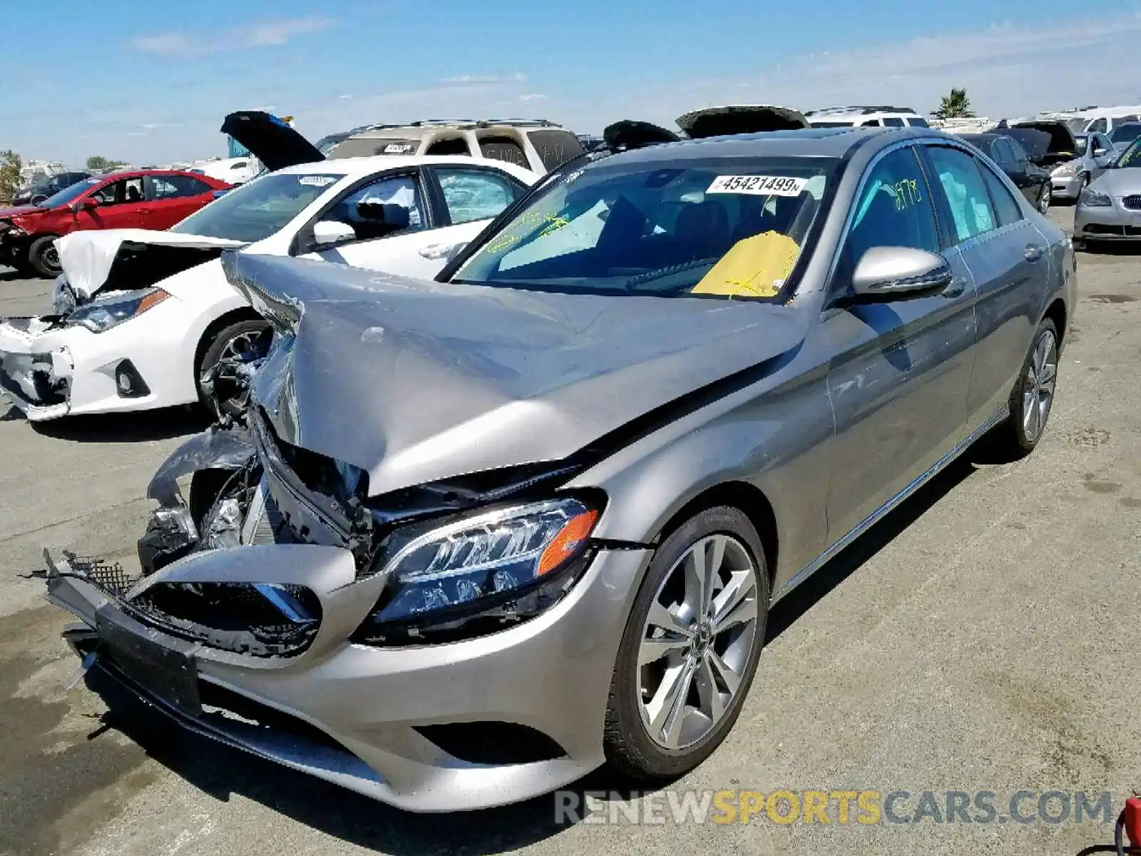 2 Photograph of a damaged car 55SWF8DBXKU292553 MERCEDES-BENZ C CLASS 2019