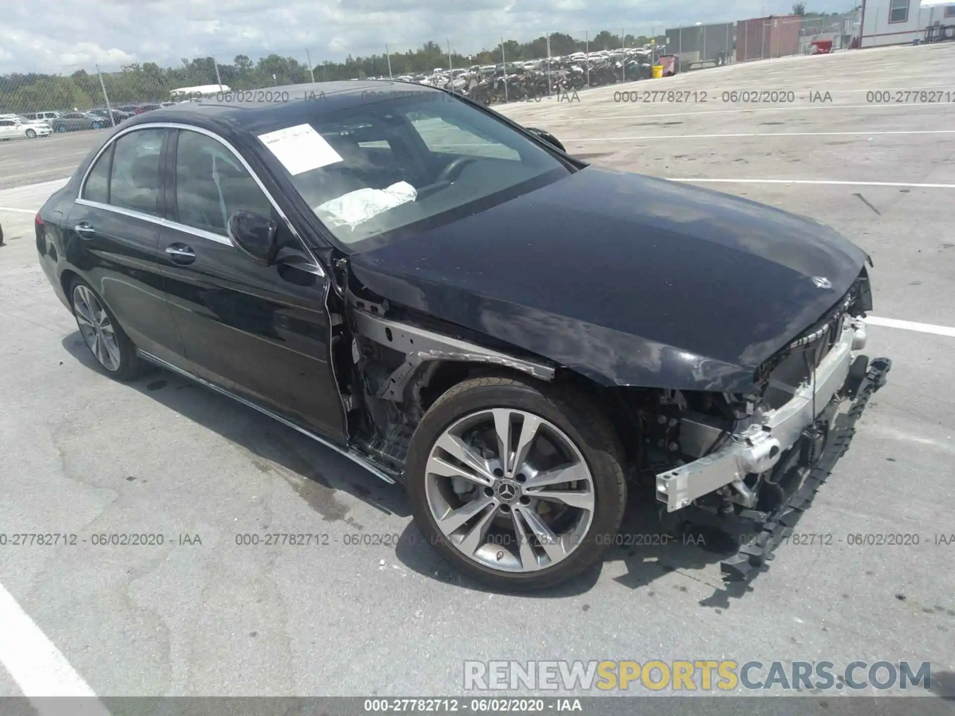 1 Photograph of a damaged car 55SWF8DBXKU293959 MERCEDES-BENZ C-CLASS 2019