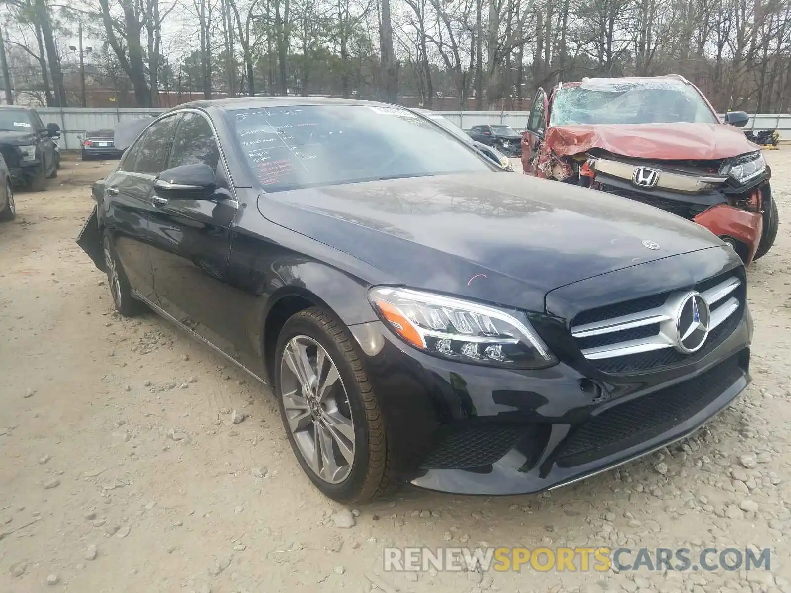 1 Photograph of a damaged car 55SWF8DBXKU296263 MERCEDES-BENZ C-CLASS 2019