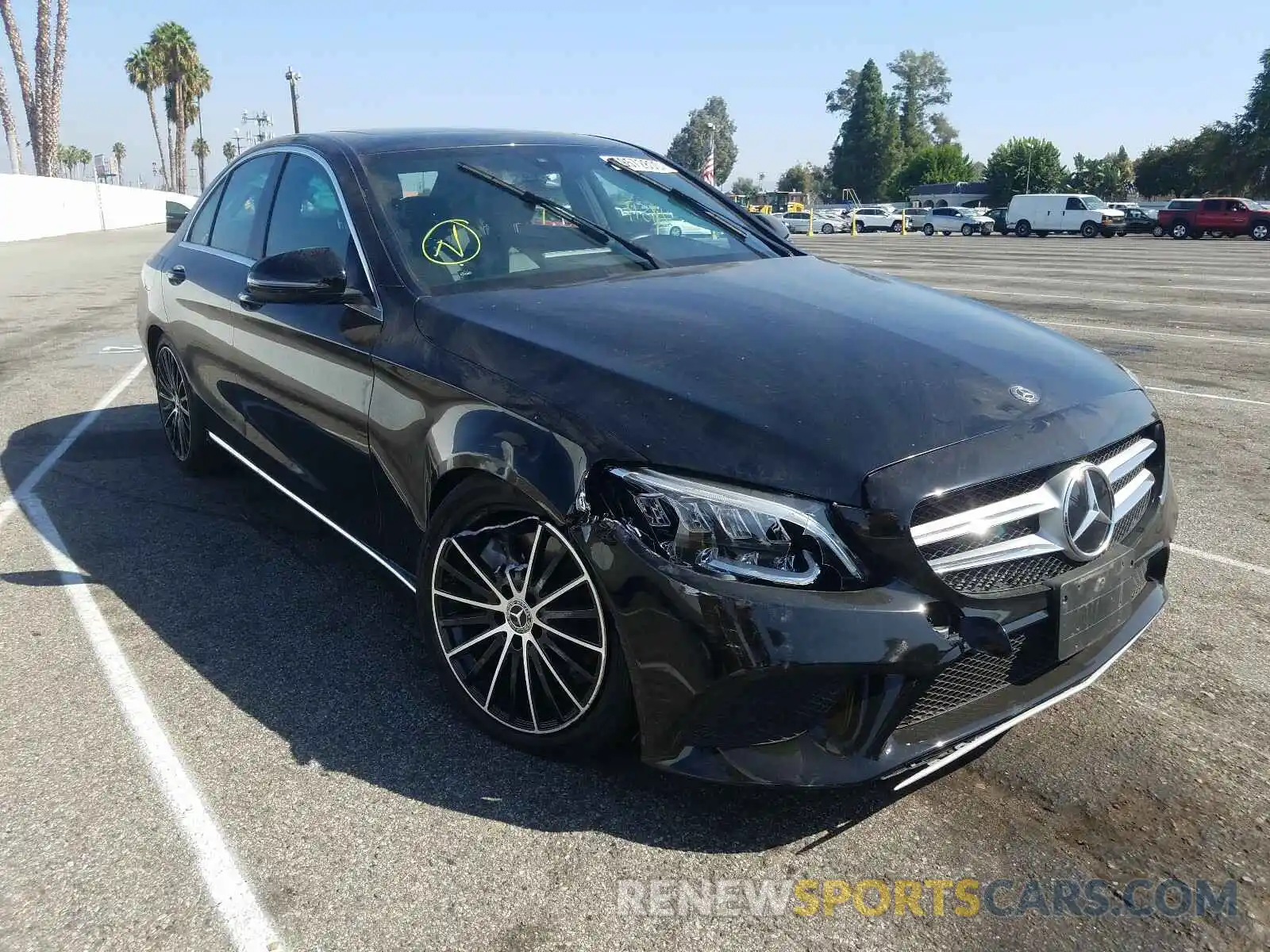 1 Photograph of a damaged car 55SWF8DBXKU296473 MERCEDES-BENZ C CLASS 2019