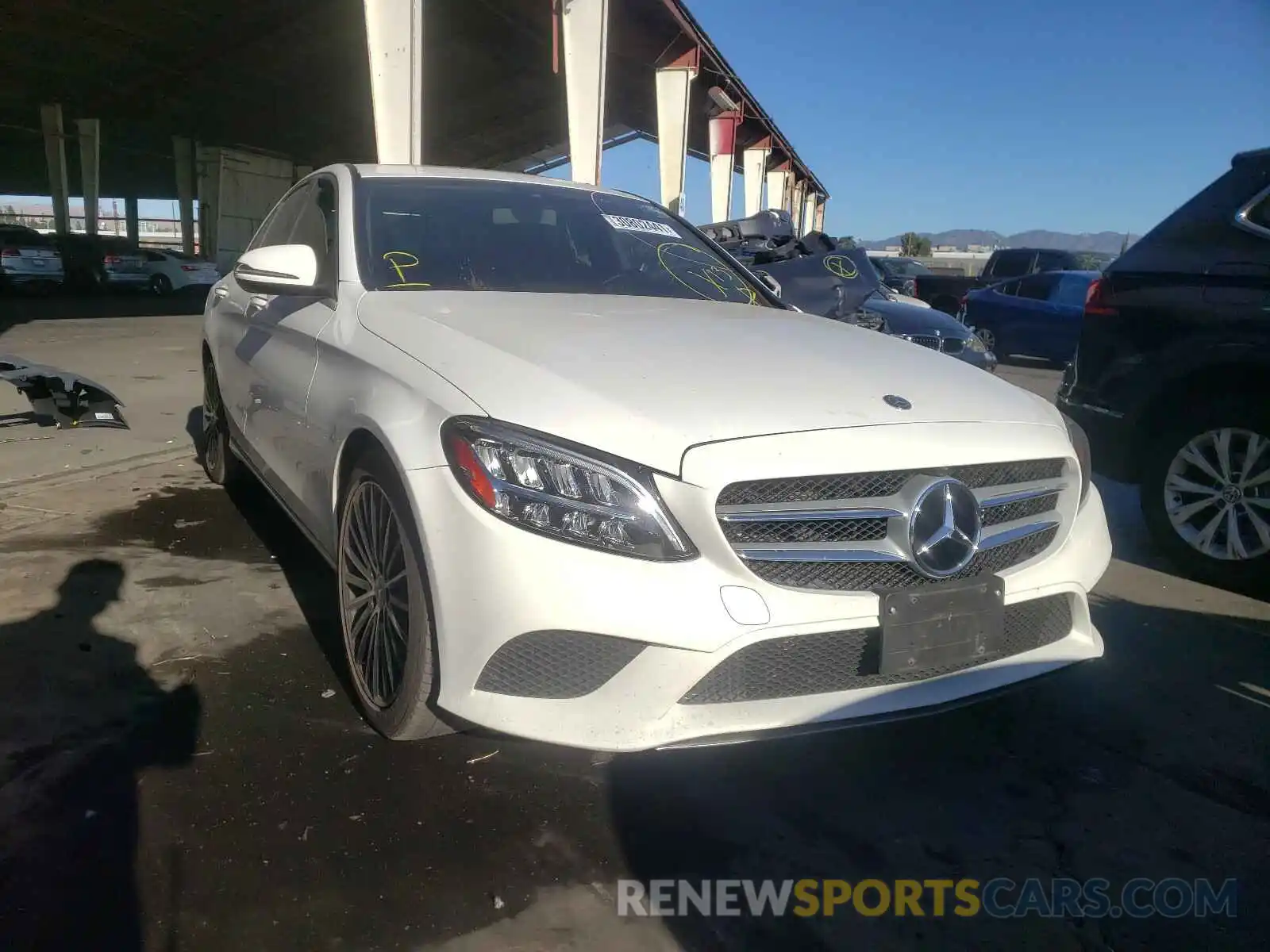 1 Photograph of a damaged car 55SWF8DBXKU298465 MERCEDES-BENZ C CLASS 2019