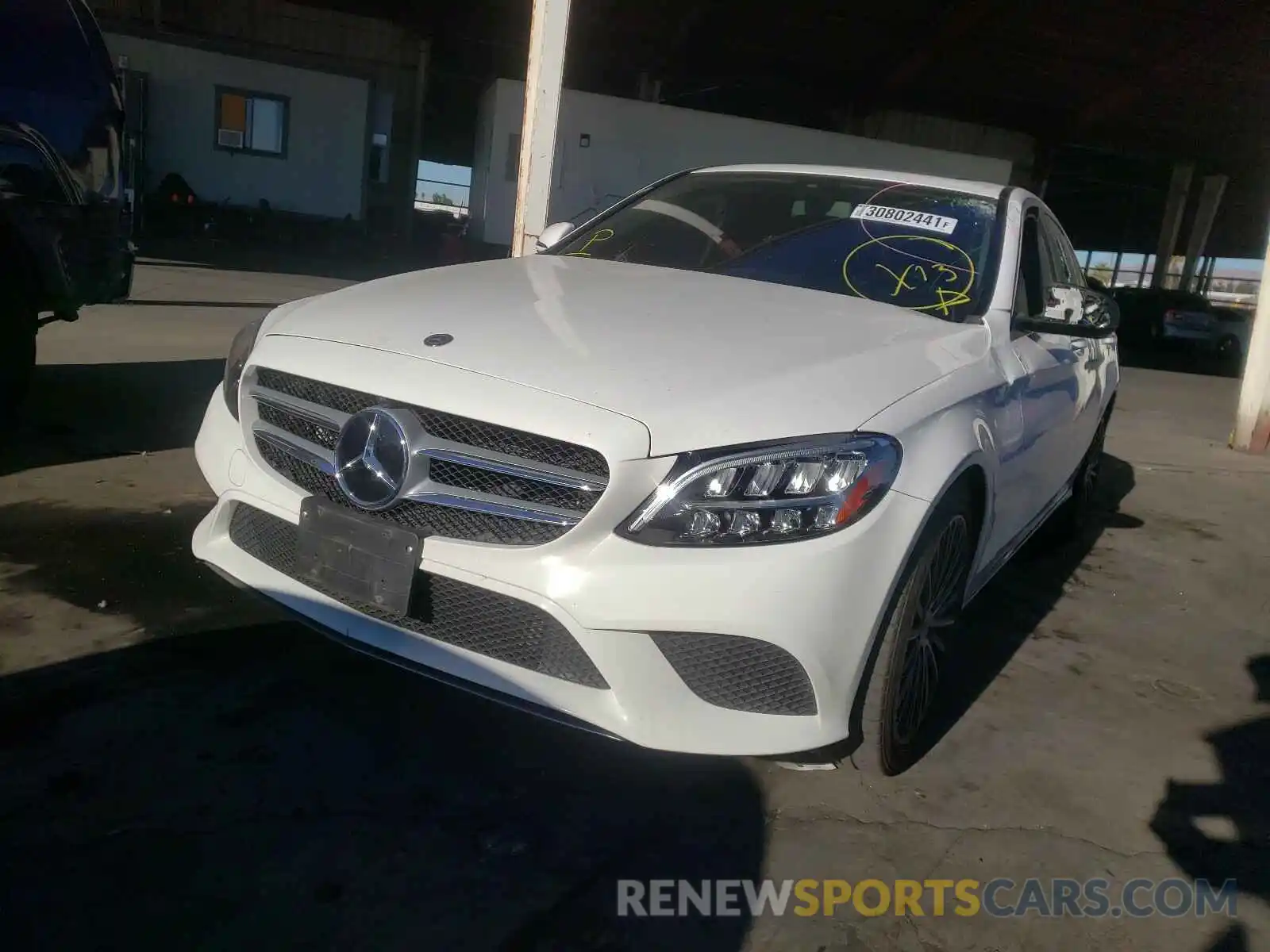 2 Photograph of a damaged car 55SWF8DBXKU298465 MERCEDES-BENZ C CLASS 2019