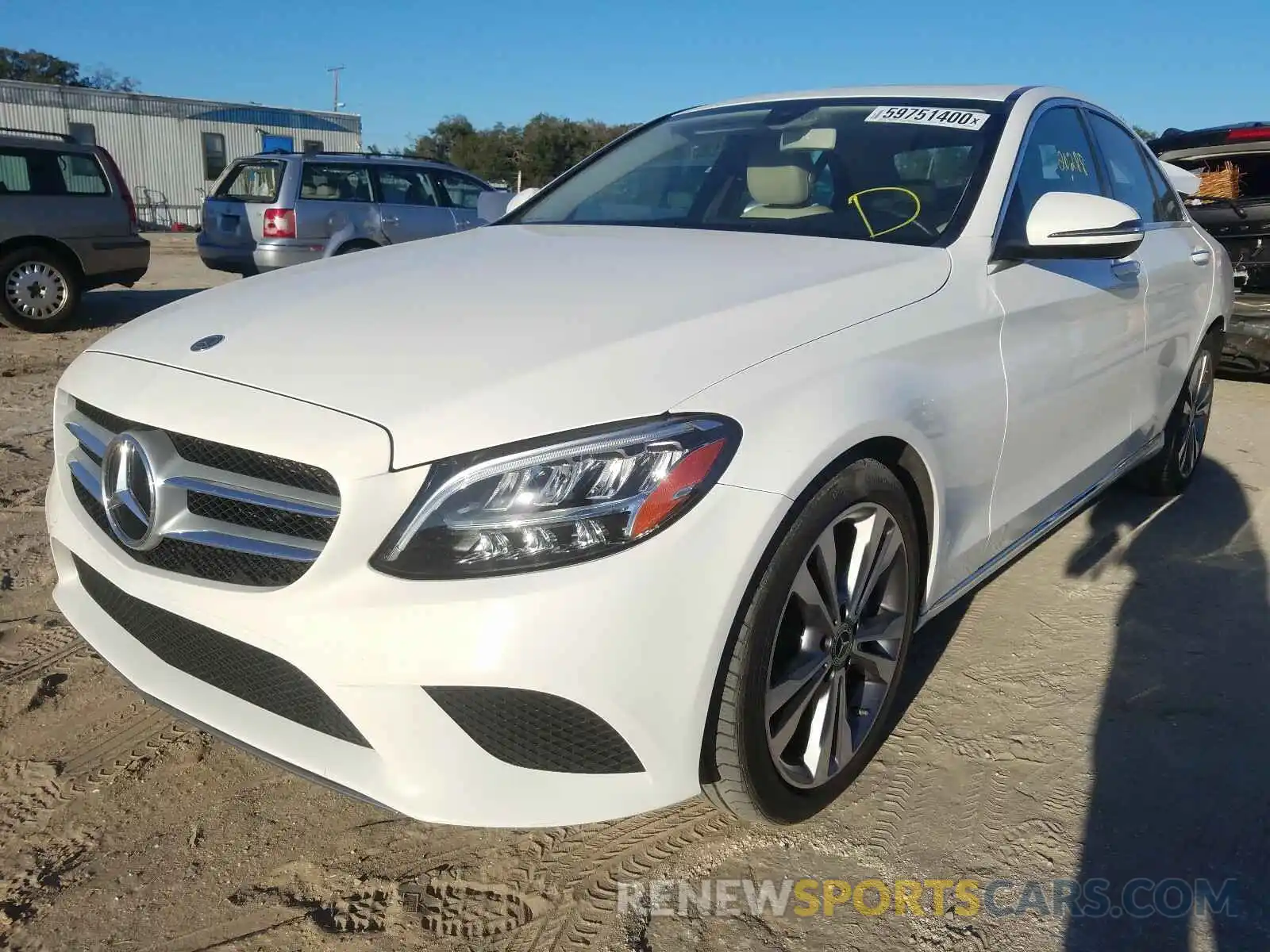 2 Photograph of a damaged car 55SWF8DBXKU303678 MERCEDES-BENZ C CLASS 2019