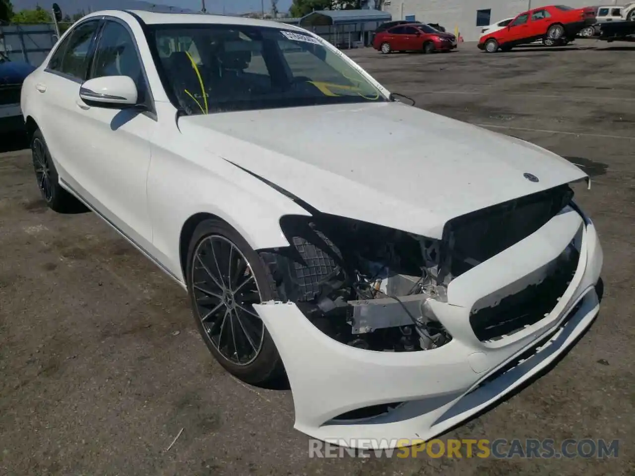 1 Photograph of a damaged car 55SWF8DBXKU304507 MERCEDES-BENZ C-CLASS 2019