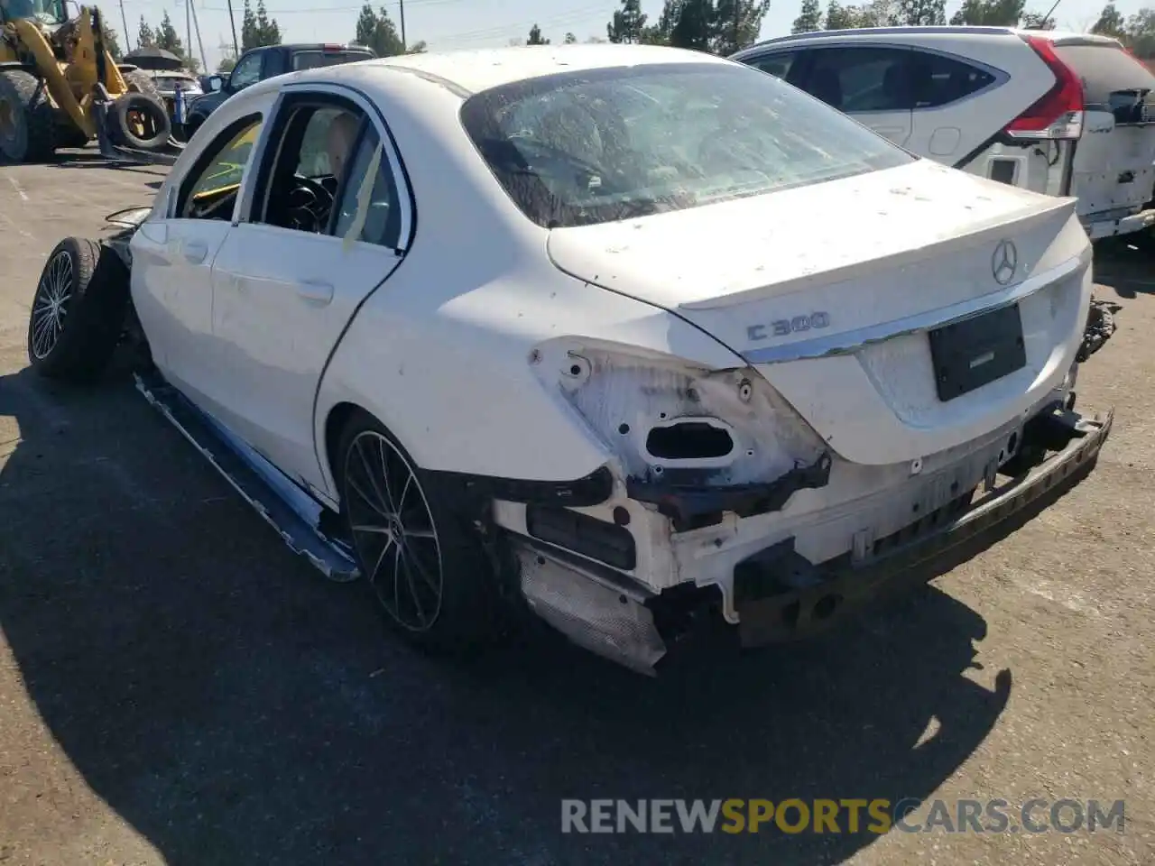 3 Photograph of a damaged car 55SWF8DBXKU304507 MERCEDES-BENZ C-CLASS 2019