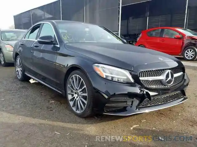 1 Photograph of a damaged car 55SWF8DBXKU307214 MERCEDES-BENZ C CLASS 2019