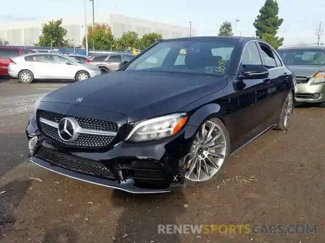 2 Photograph of a damaged car 55SWF8DBXKU307214 MERCEDES-BENZ C CLASS 2019