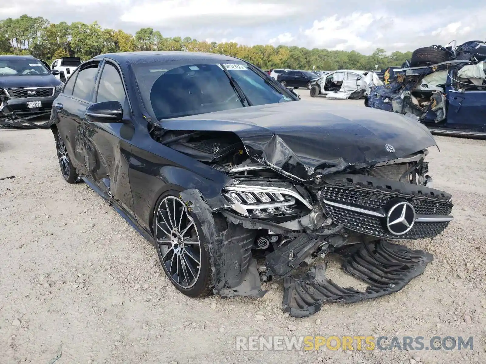 1 Photograph of a damaged car 55SWF8DBXKU309822 MERCEDES-BENZ C-CLASS 2019