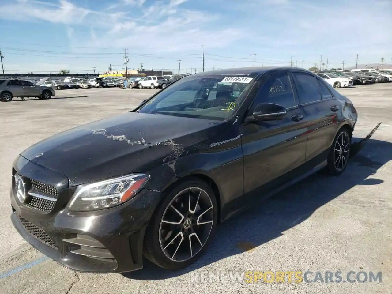 2 Photograph of a damaged car 55SWF8DBXKU310193 MERCEDES-BENZ C-CLASS 2019