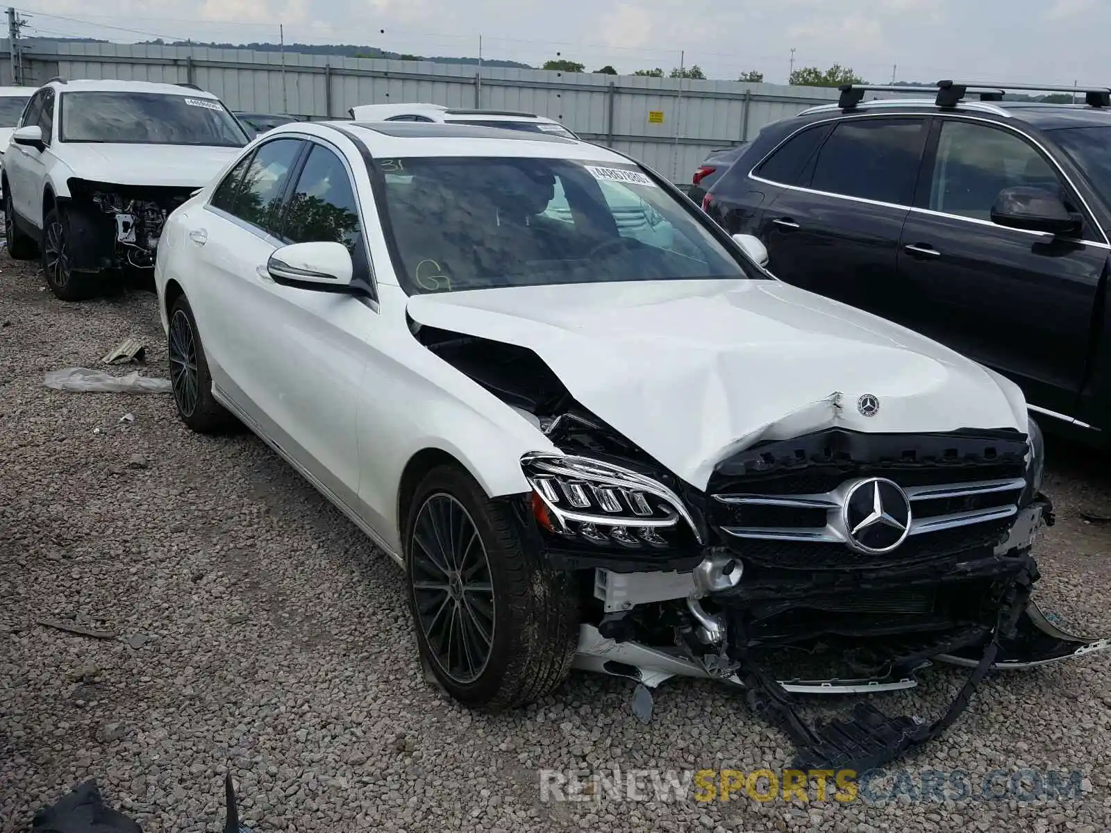 1 Photograph of a damaged car 55SWF8DBXKU311425 MERCEDES-BENZ C CLASS 2019