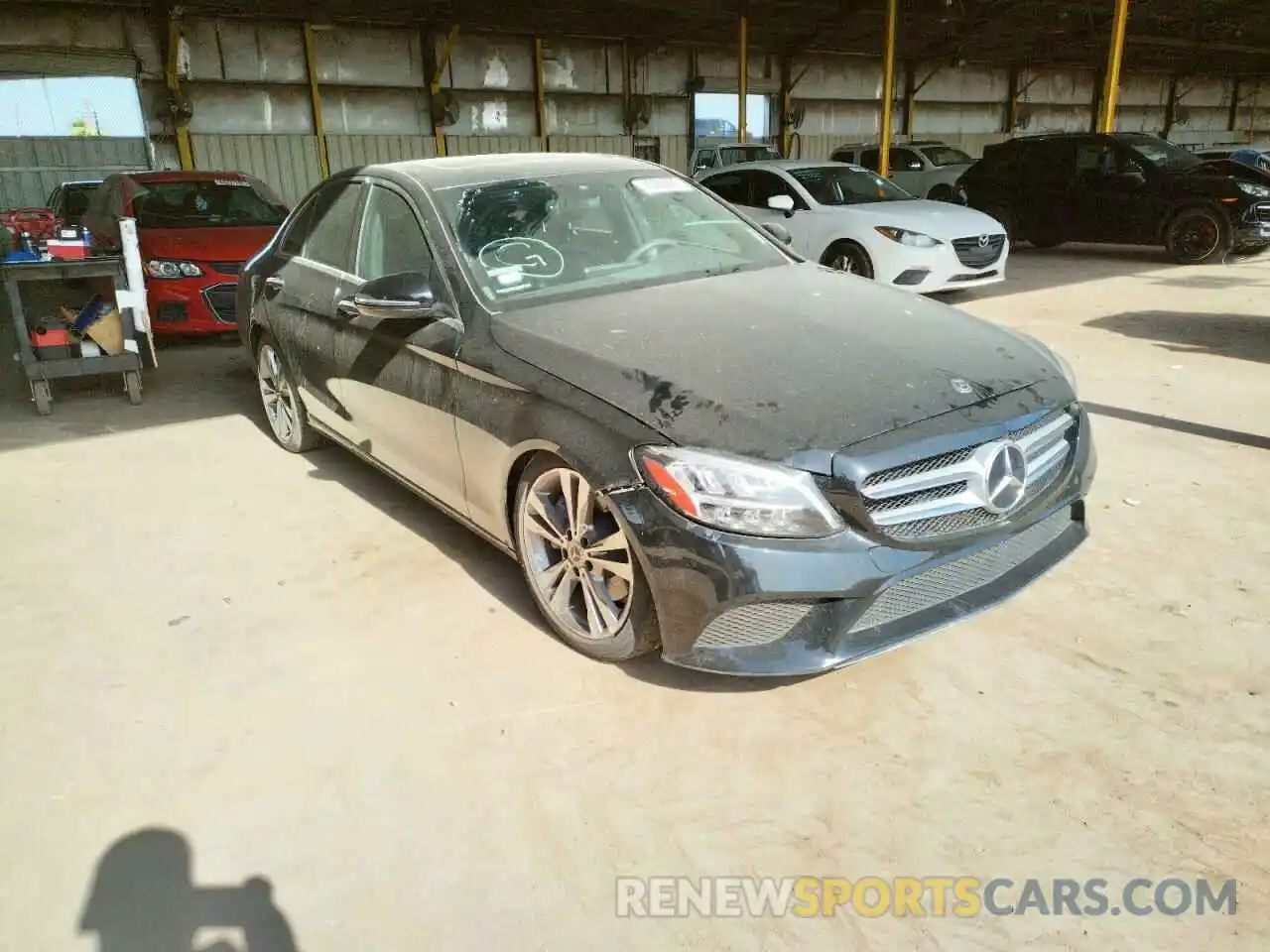 1 Photograph of a damaged car 55SWF8DBXKU312302 MERCEDES-BENZ C-CLASS 2019