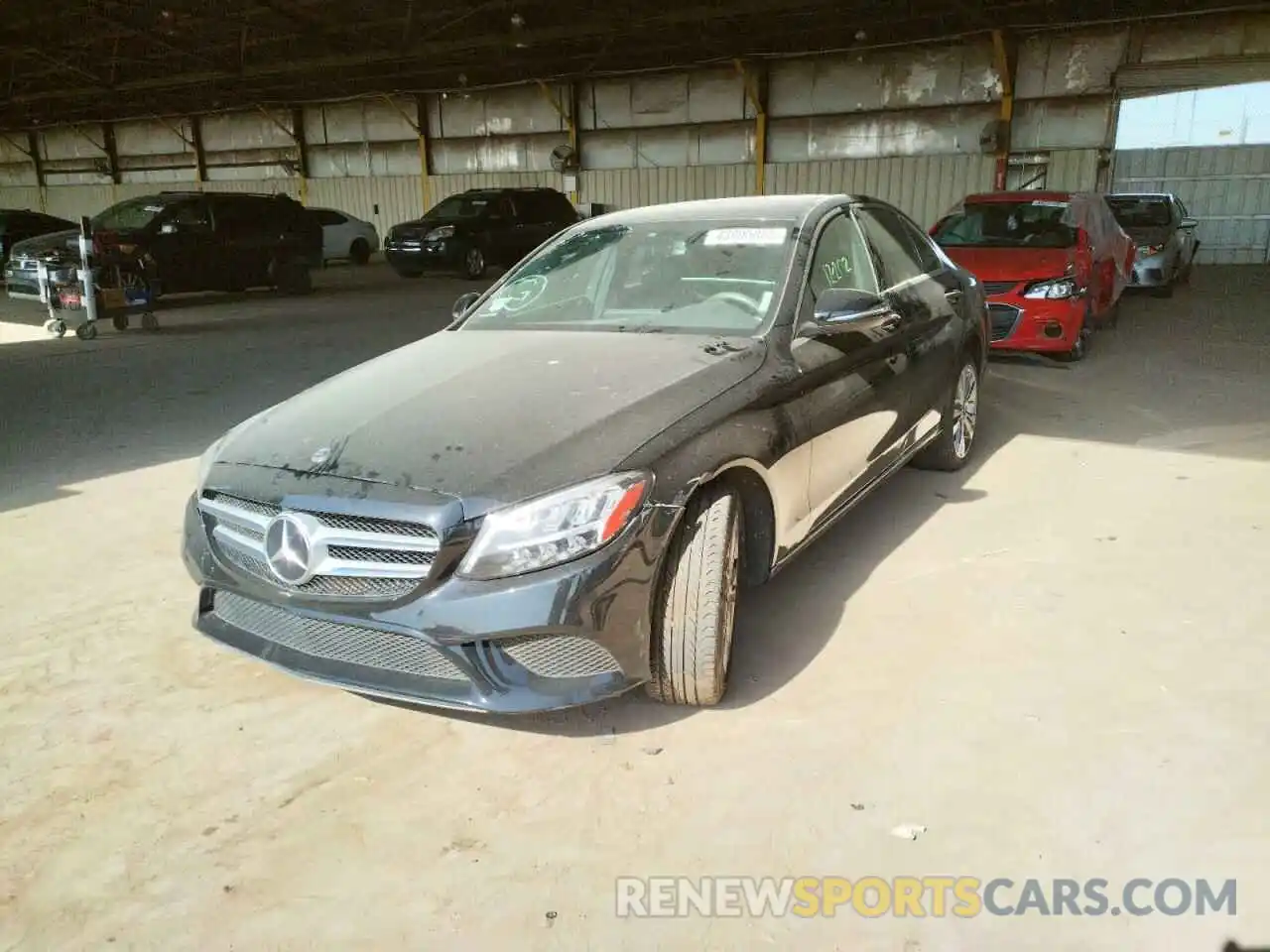 2 Photograph of a damaged car 55SWF8DBXKU312302 MERCEDES-BENZ C-CLASS 2019