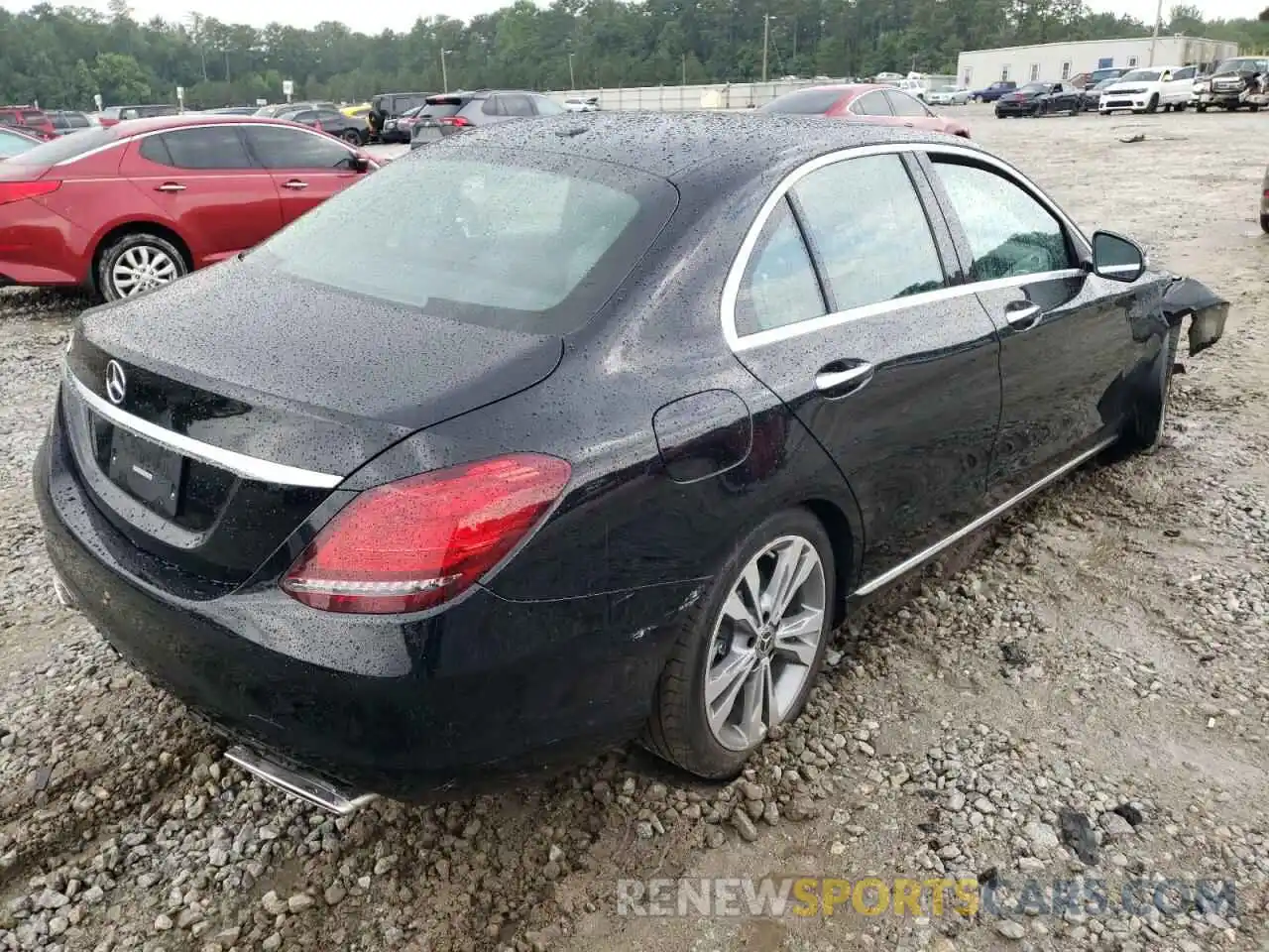 4 Photograph of a damaged car 55SWF8DBXKU312400 MERCEDES-BENZ C-CLASS 2019